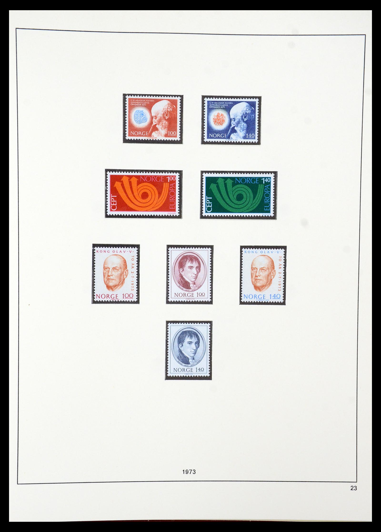 35309 038 - Postzegelverzameling 35309 Noorwegen 1945-1998.