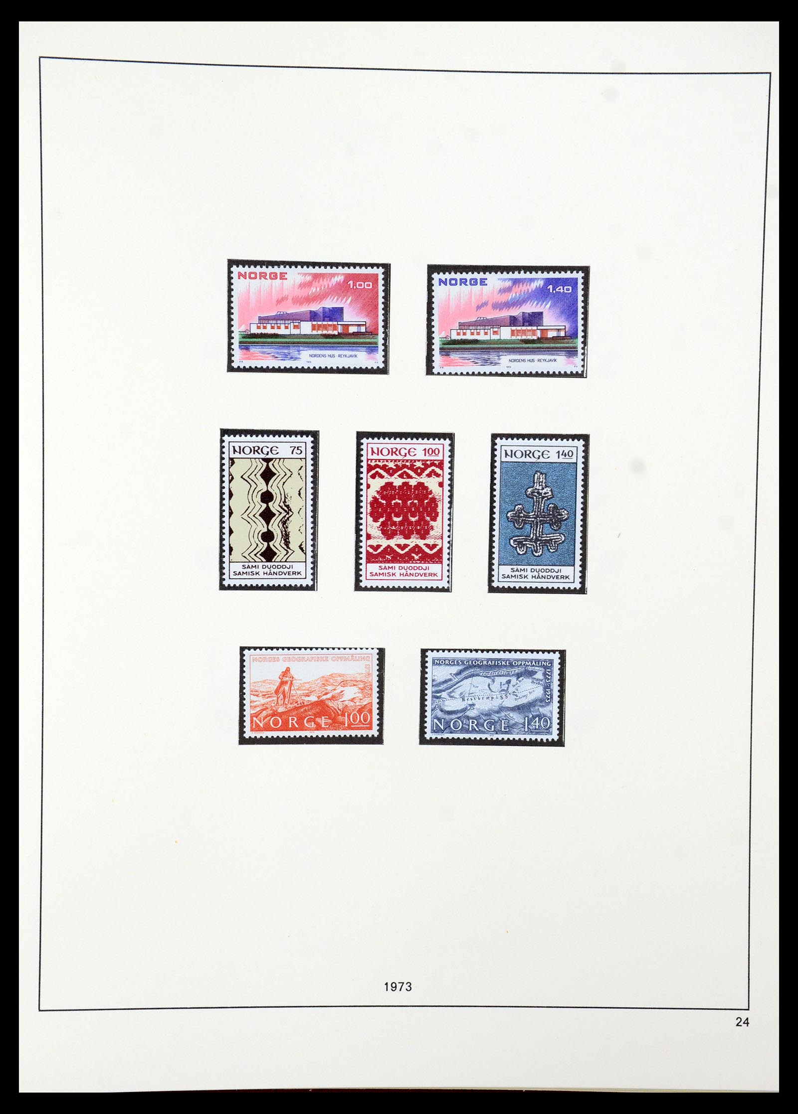 35309 039 - Postzegelverzameling 35309 Noorwegen 1945-1998.