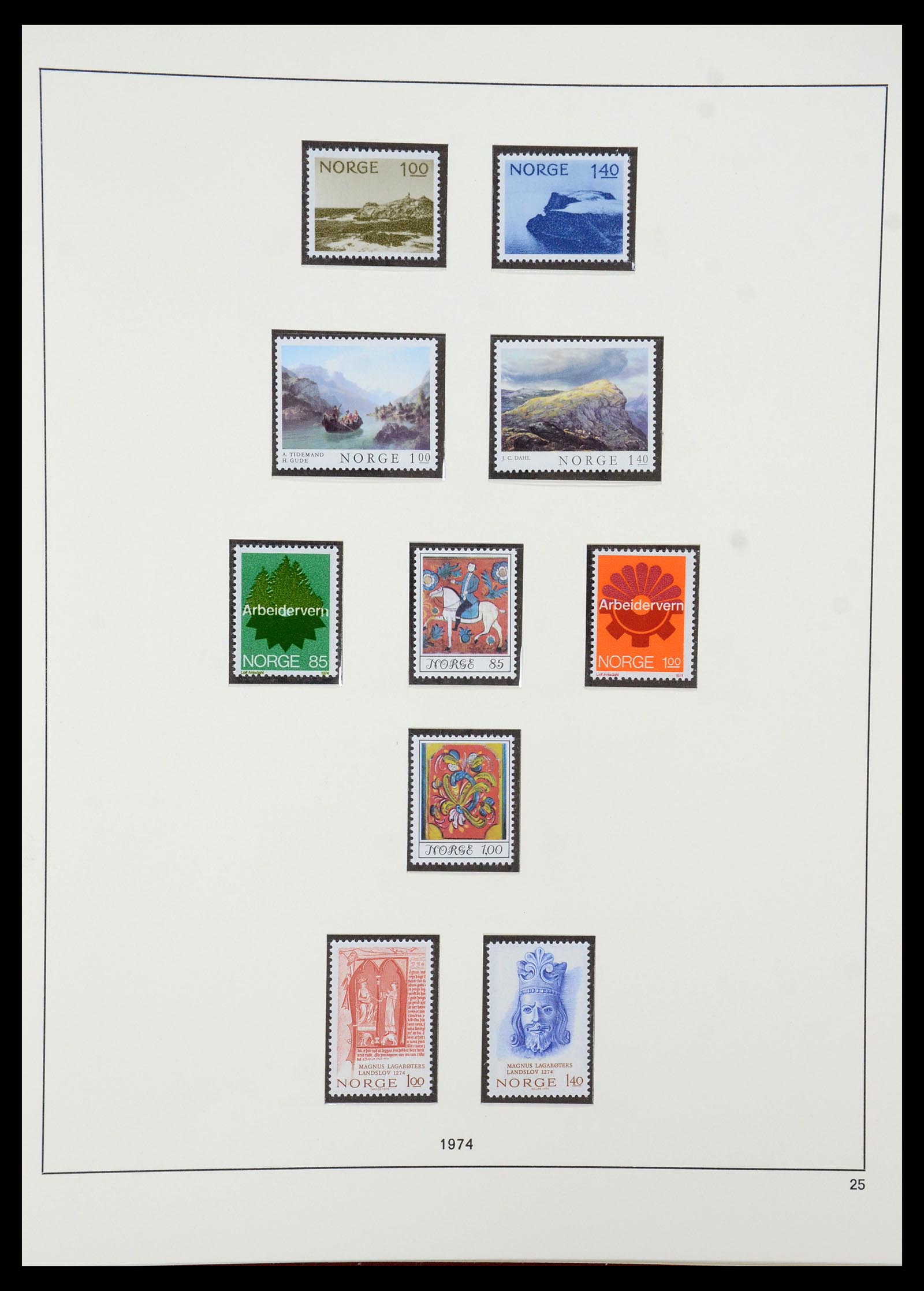 35309 040 - Postzegelverzameling 35309 Noorwegen 1945-1998.