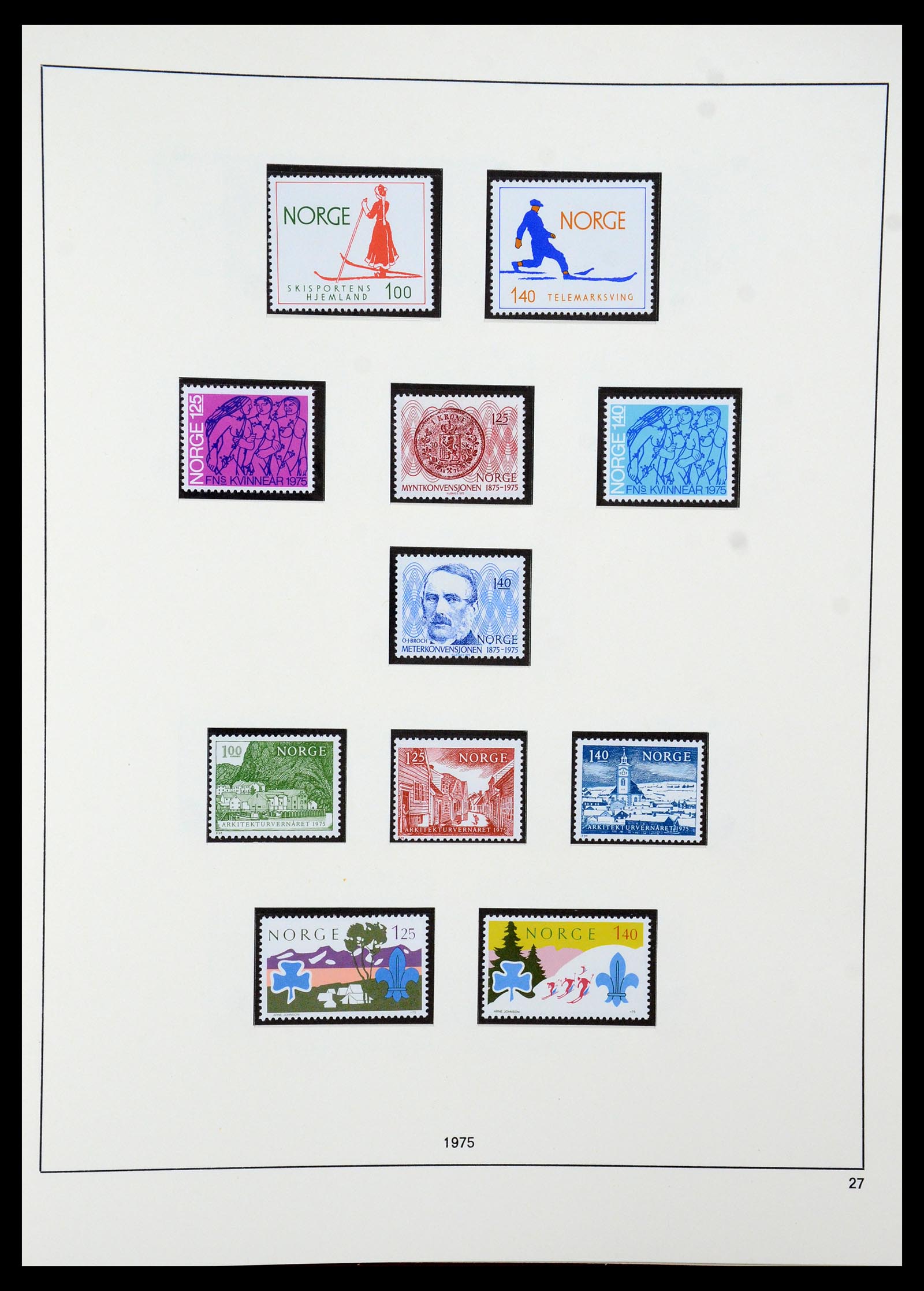 35309 042 - Postzegelverzameling 35309 Noorwegen 1945-1998.