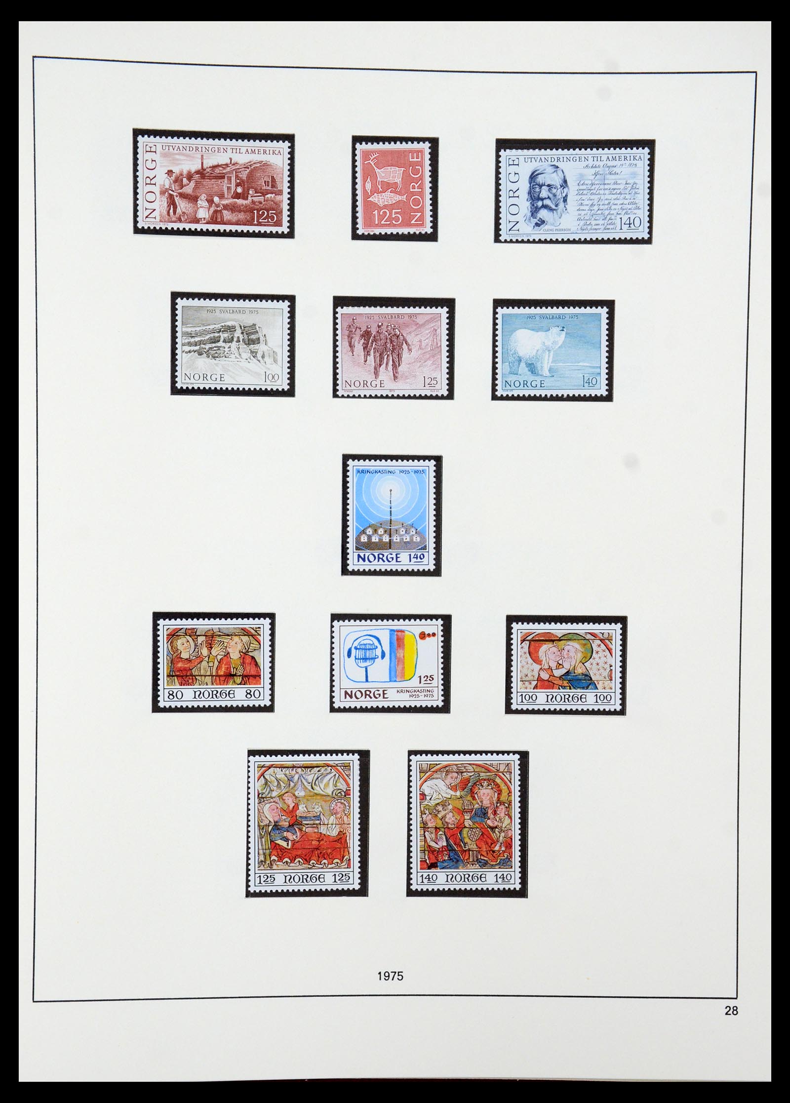 35309 043 - Postzegelverzameling 35309 Noorwegen 1945-1998.