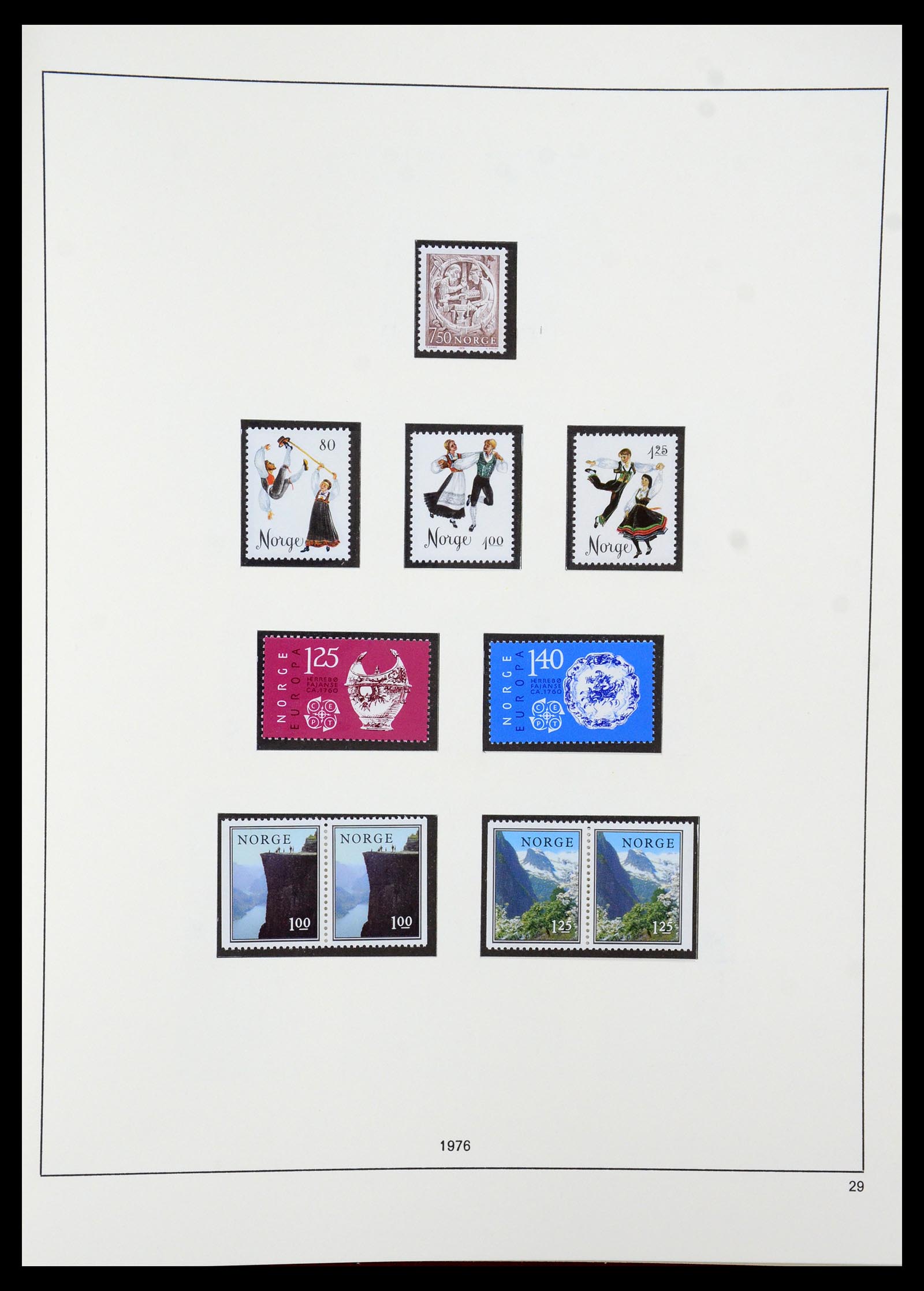 35309 044 - Postzegelverzameling 35309 Noorwegen 1945-1998.
