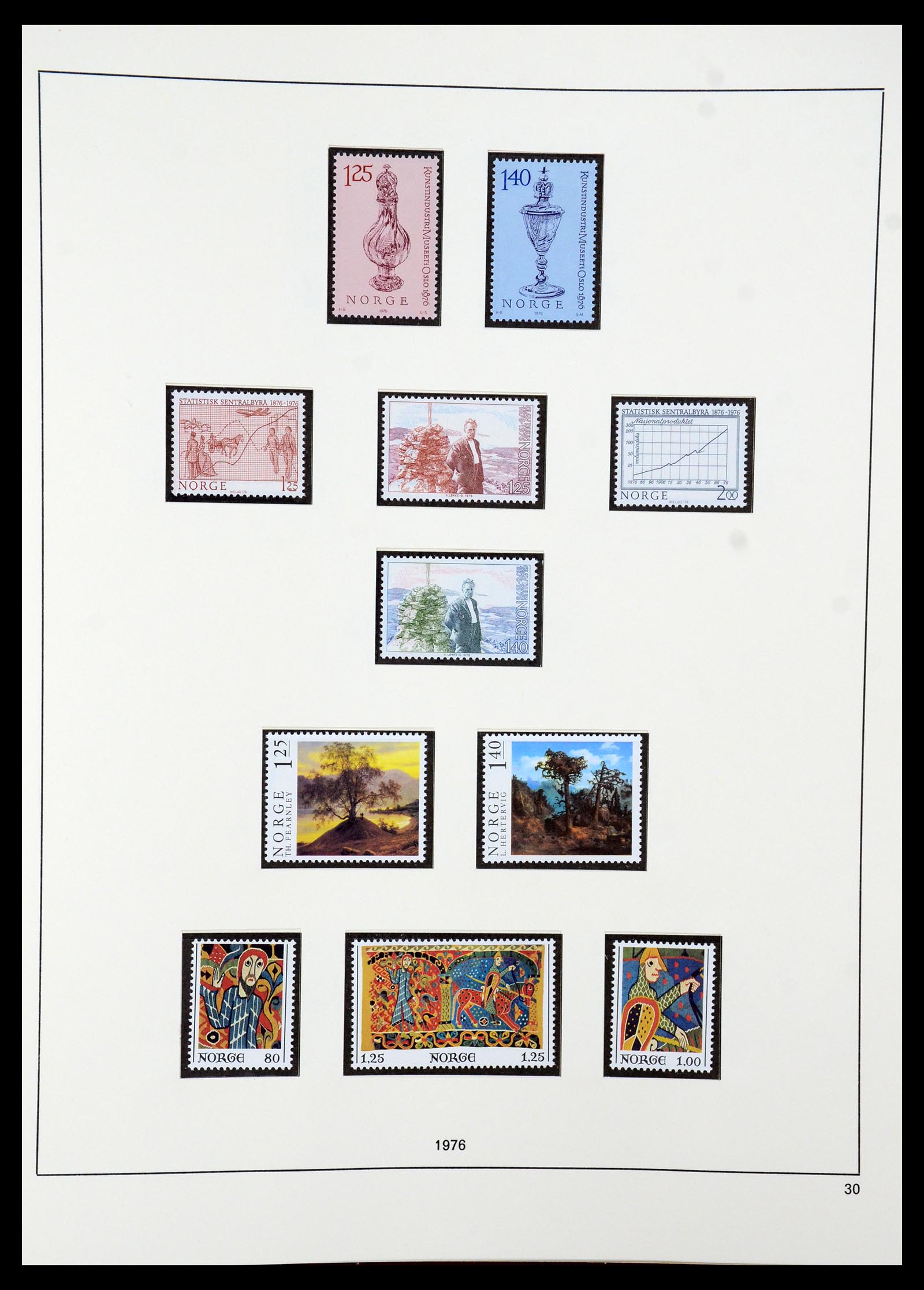 35309 045 - Postzegelverzameling 35309 Noorwegen 1945-1998.