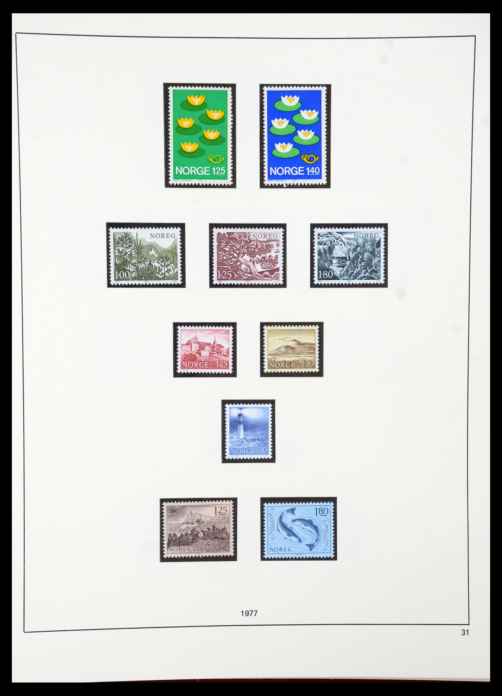 35309 046 - Postzegelverzameling 35309 Noorwegen 1945-1998.