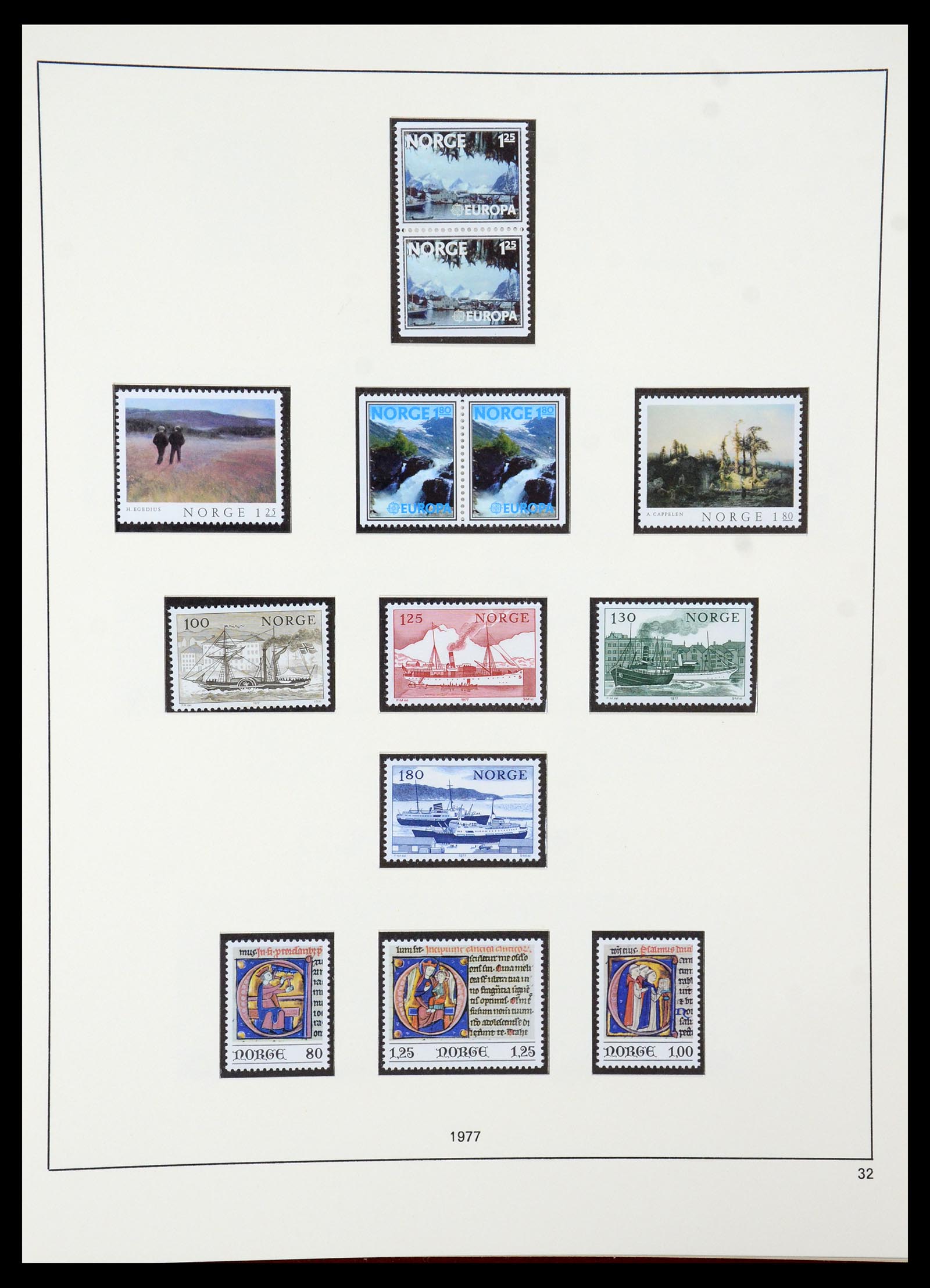 35309 047 - Postzegelverzameling 35309 Noorwegen 1945-1998.