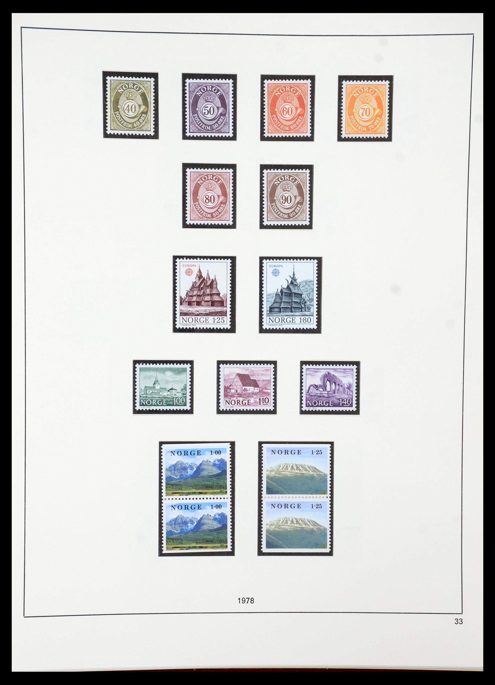35309 048 - Postzegelverzameling 35309 Noorwegen 1945-1998.