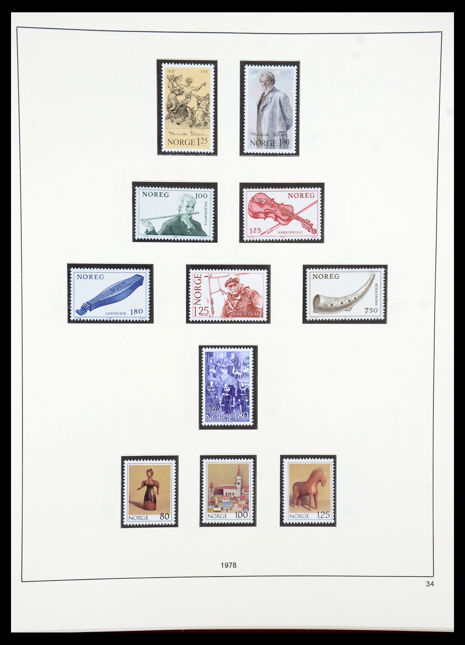 35309 049 - Postzegelverzameling 35309 Noorwegen 1945-1998.