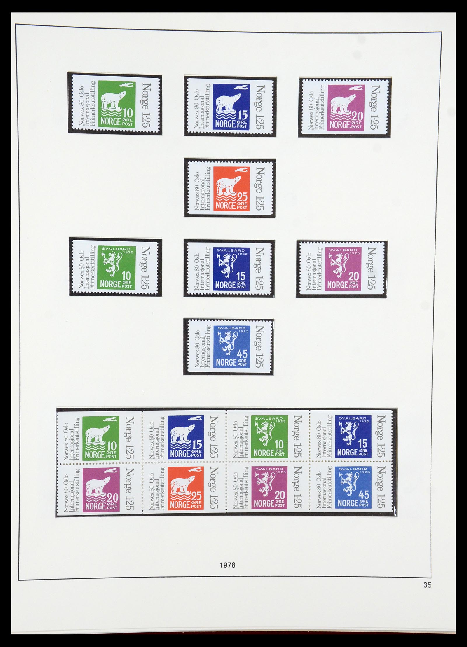 35309 050 - Postzegelverzameling 35309 Noorwegen 1945-1998.