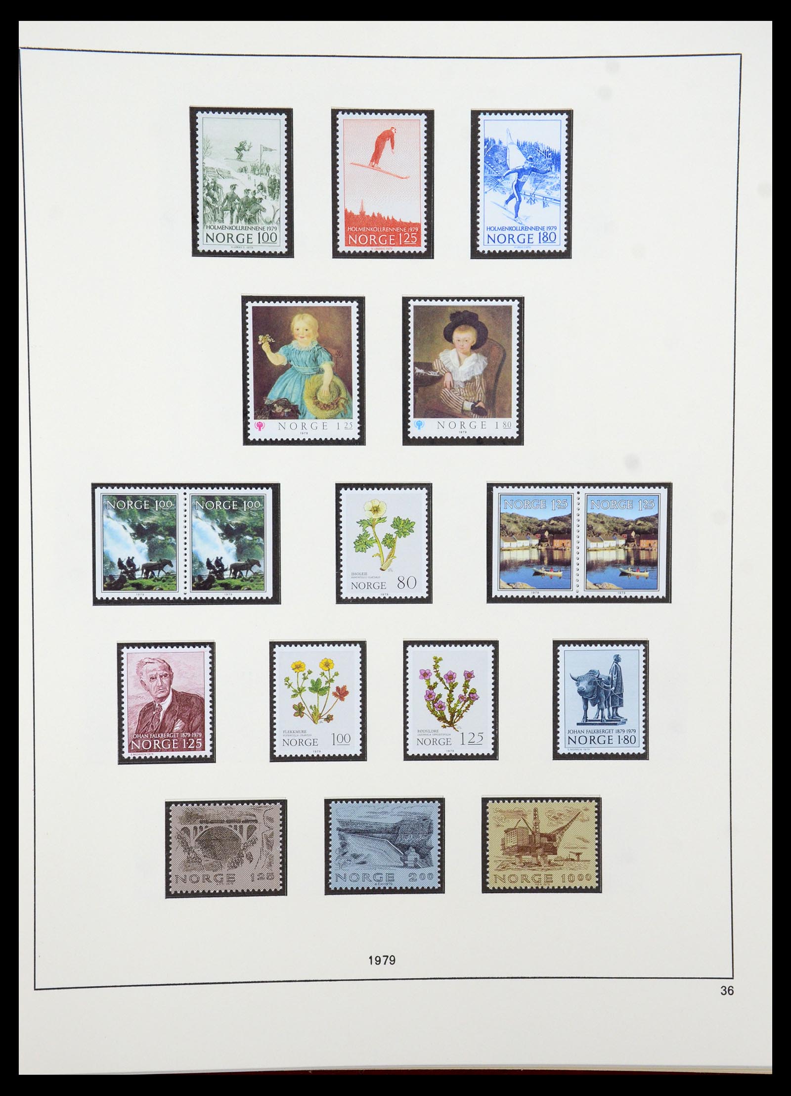 35309 051 - Postzegelverzameling 35309 Noorwegen 1945-1998.