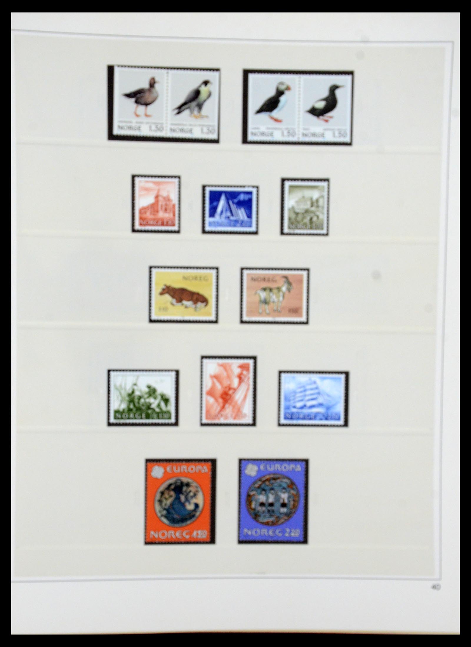 35309 055 - Postzegelverzameling 35309 Noorwegen 1945-1998.