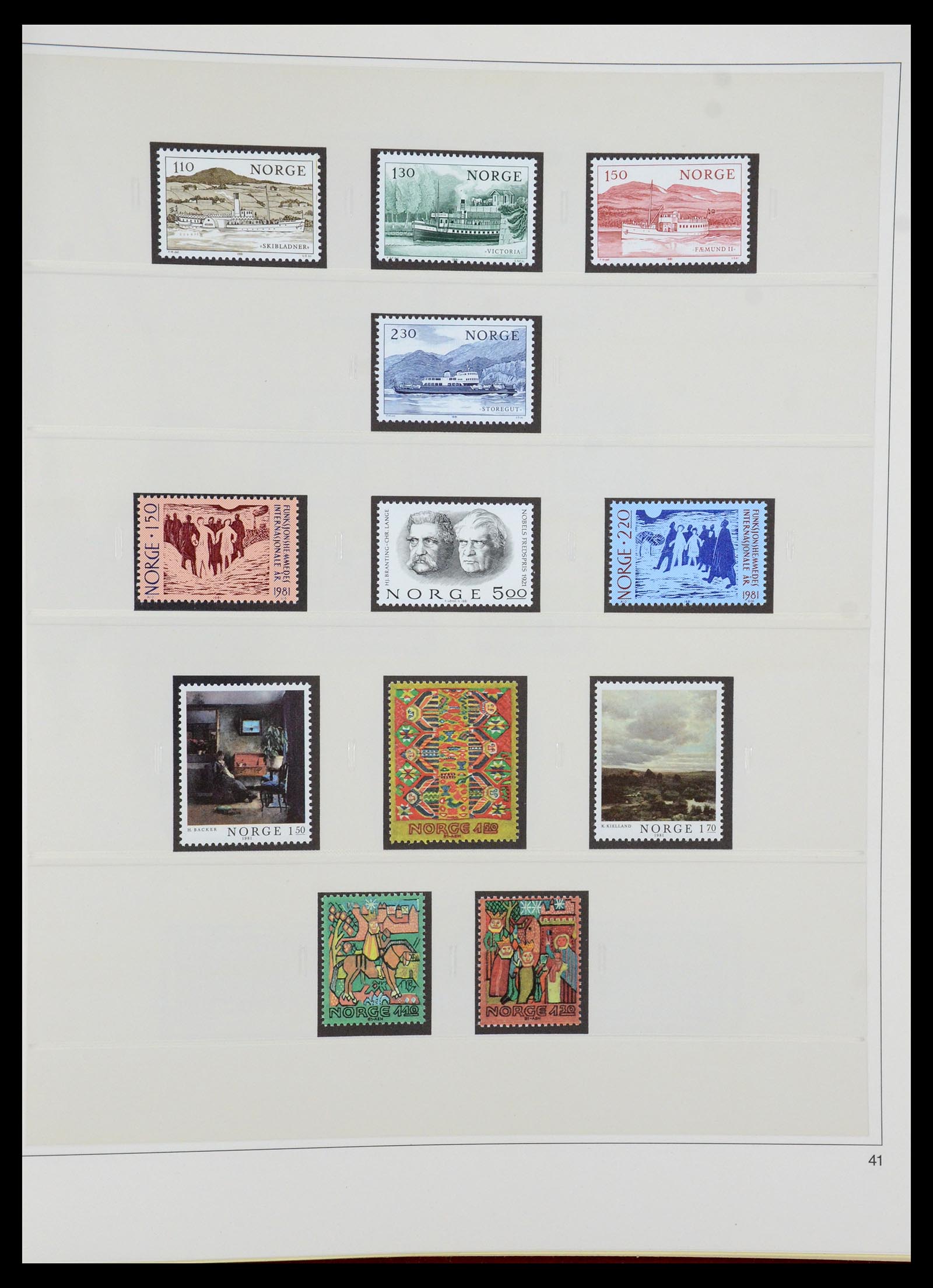 35309 056 - Postzegelverzameling 35309 Noorwegen 1945-1998.