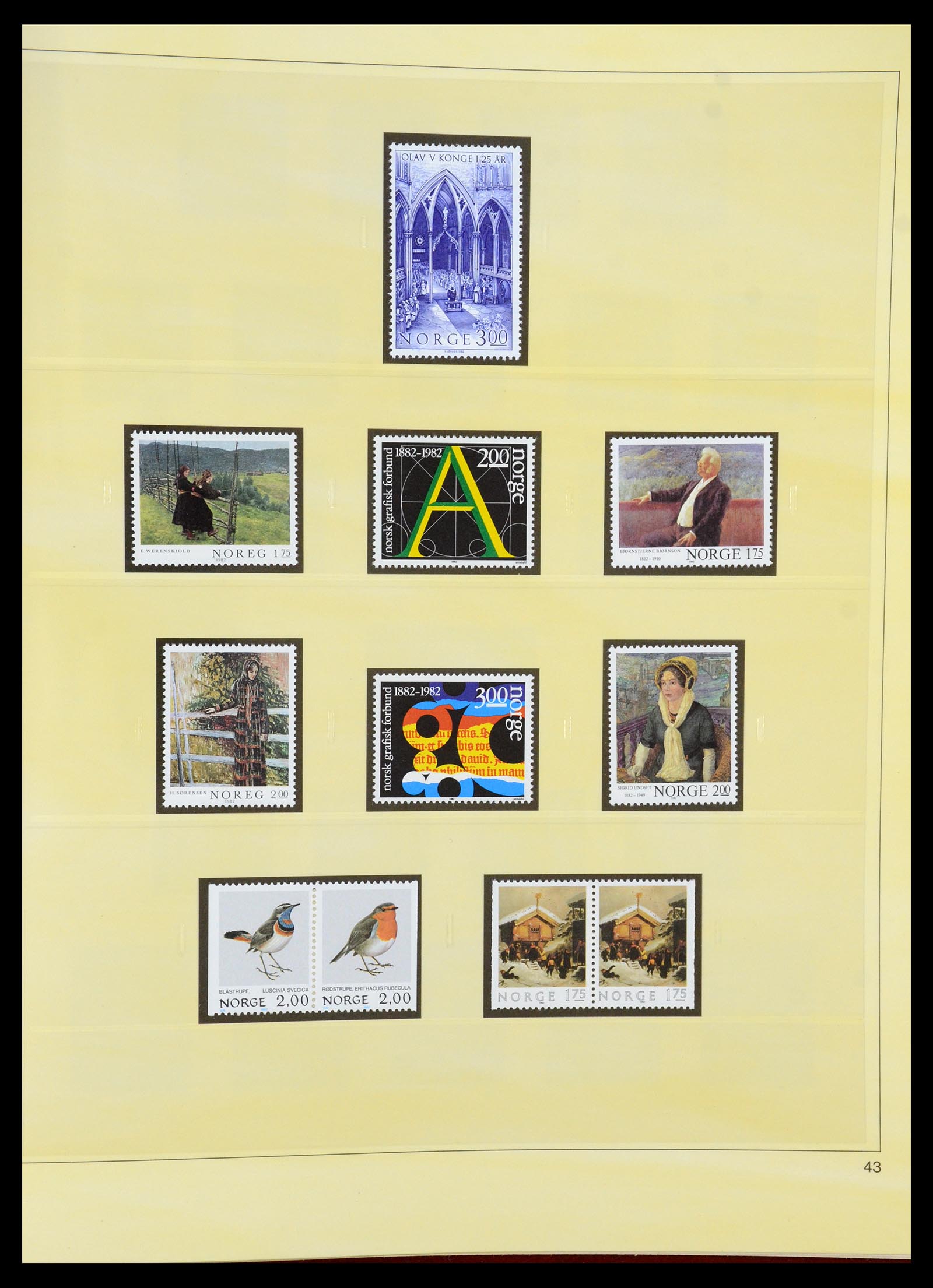 35309 058 - Postzegelverzameling 35309 Noorwegen 1945-1998.