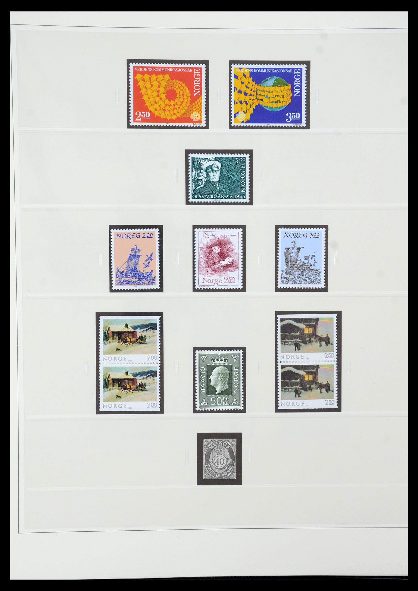 35309 060 - Postzegelverzameling 35309 Noorwegen 1945-1998.