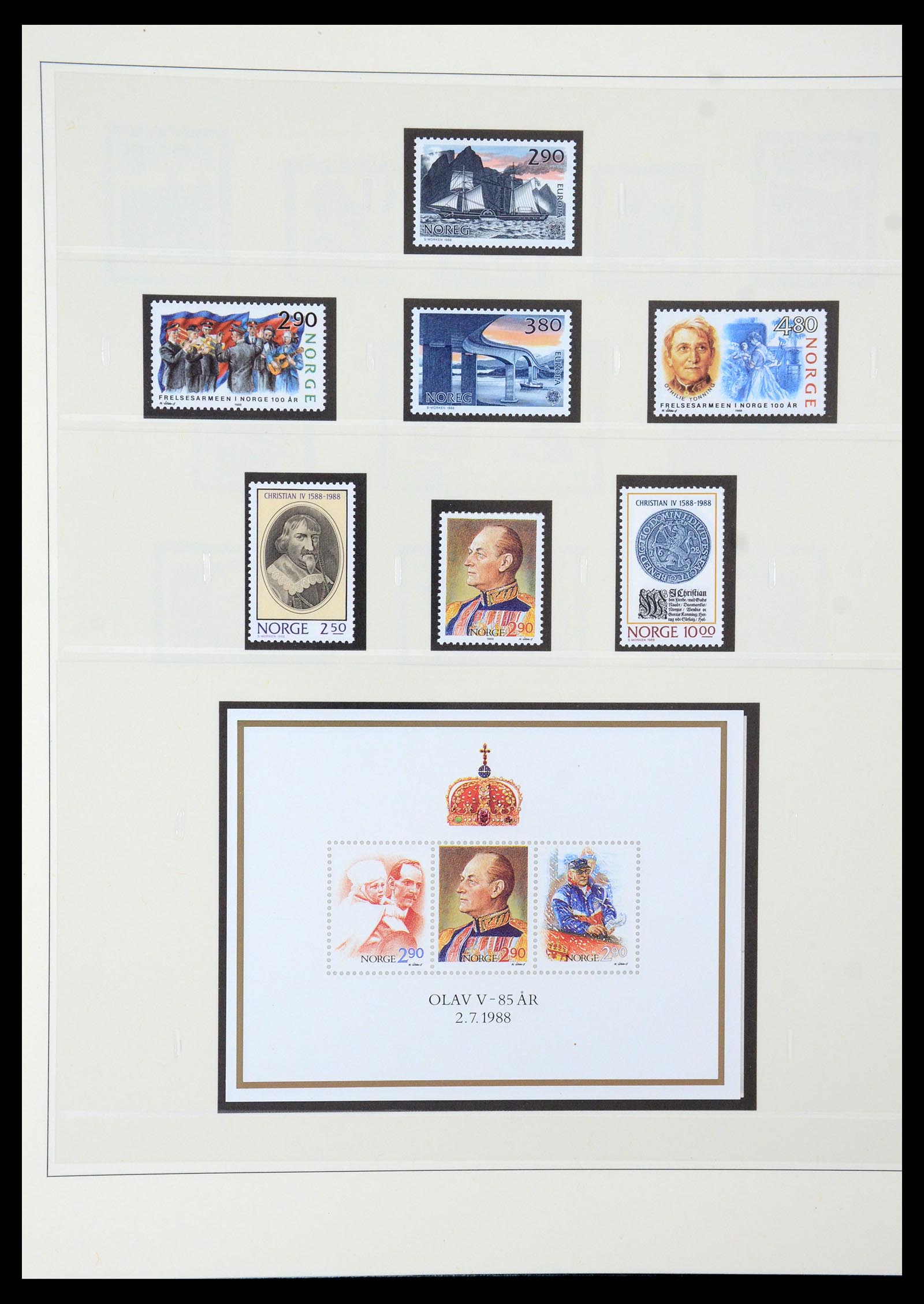 35309 071 - Postzegelverzameling 35309 Noorwegen 1945-1998.