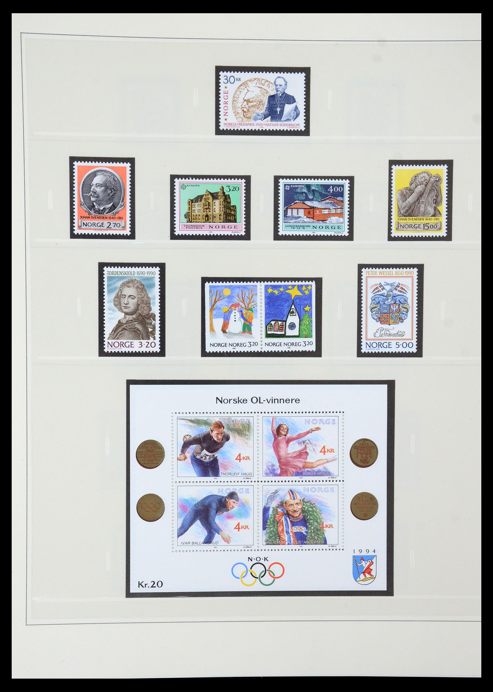 35309 075 - Postzegelverzameling 35309 Noorwegen 1945-1998.