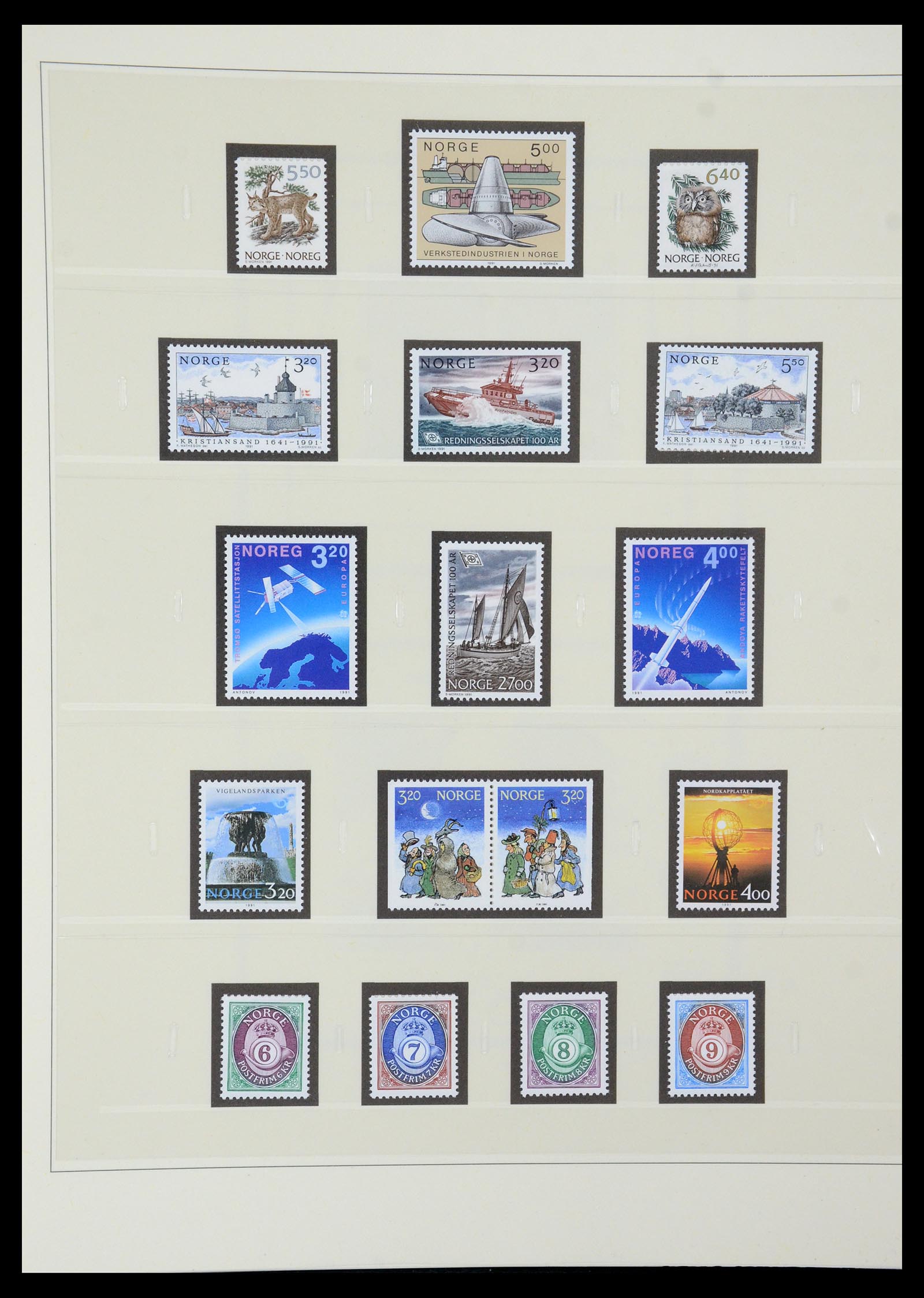 35309 076 - Postzegelverzameling 35309 Noorwegen 1945-1998.