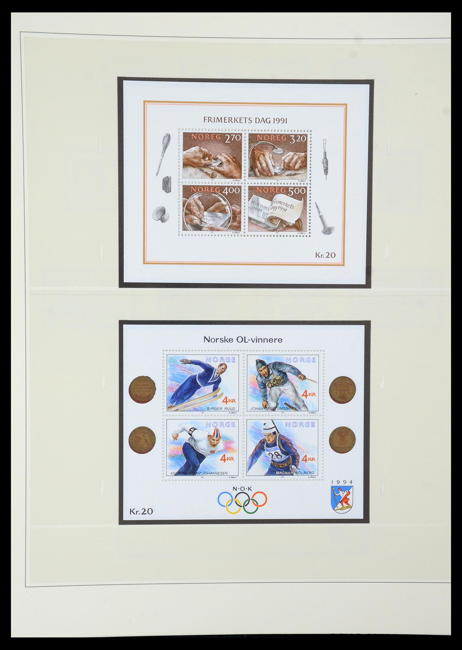 35309 077 - Postzegelverzameling 35309 Noorwegen 1945-1998.