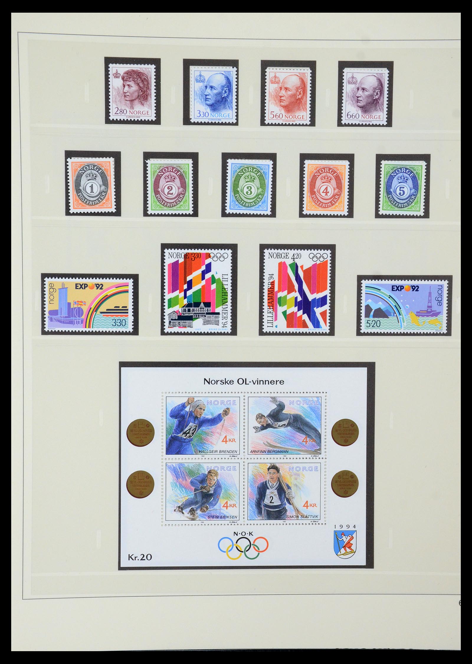 35309 078 - Postzegelverzameling 35309 Noorwegen 1945-1998.