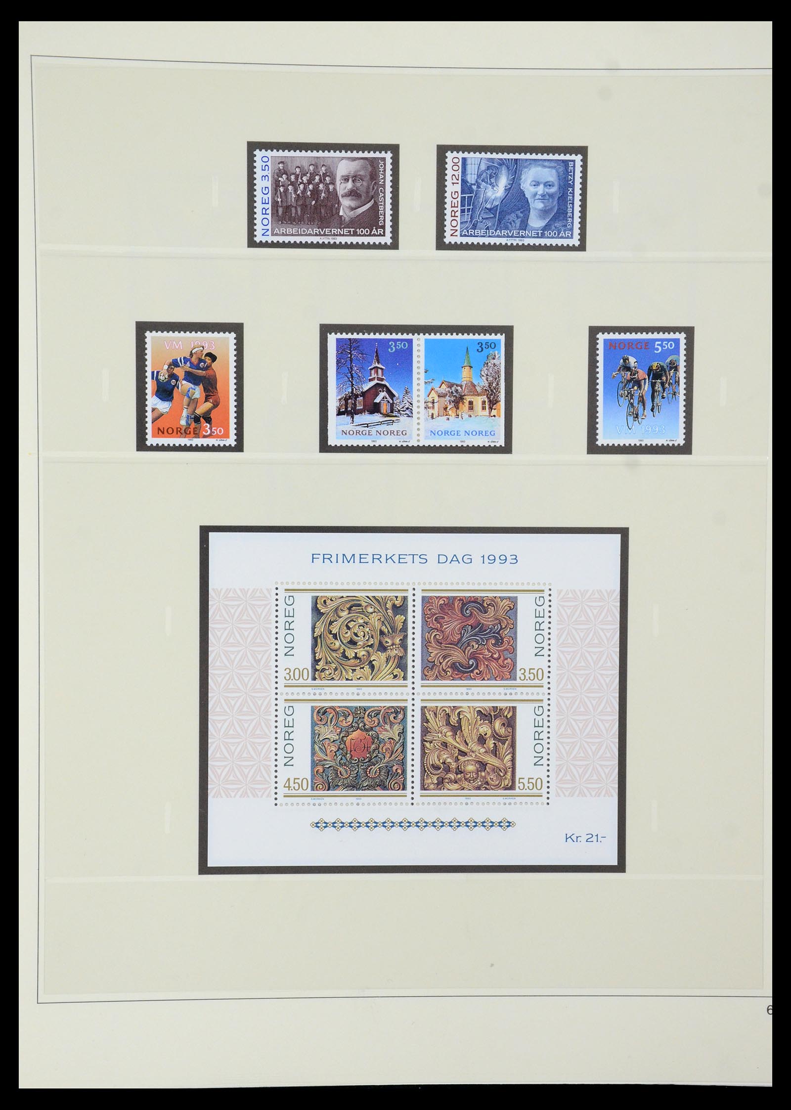 35309 082 - Postzegelverzameling 35309 Noorwegen 1945-1998.