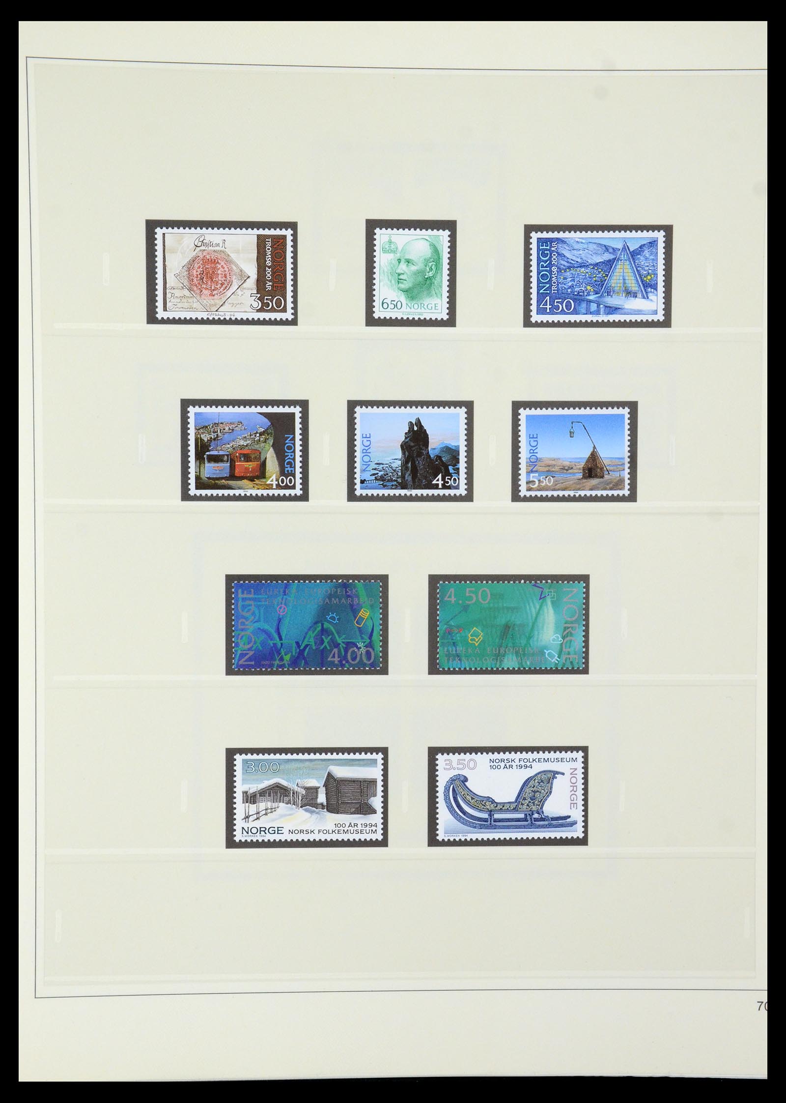 35309 084 - Postzegelverzameling 35309 Noorwegen 1945-1998.