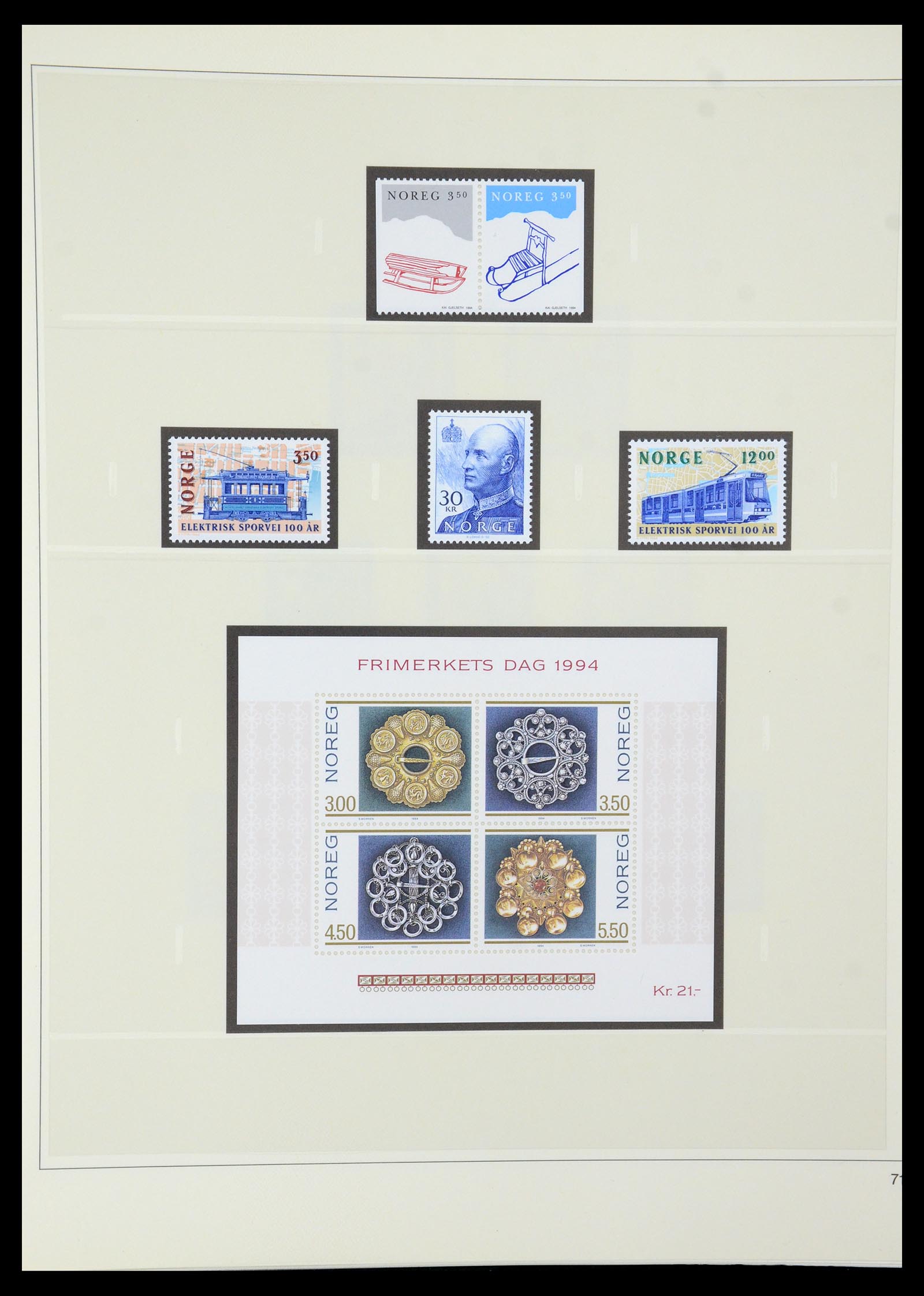 35309 085 - Postzegelverzameling 35309 Noorwegen 1945-1998.