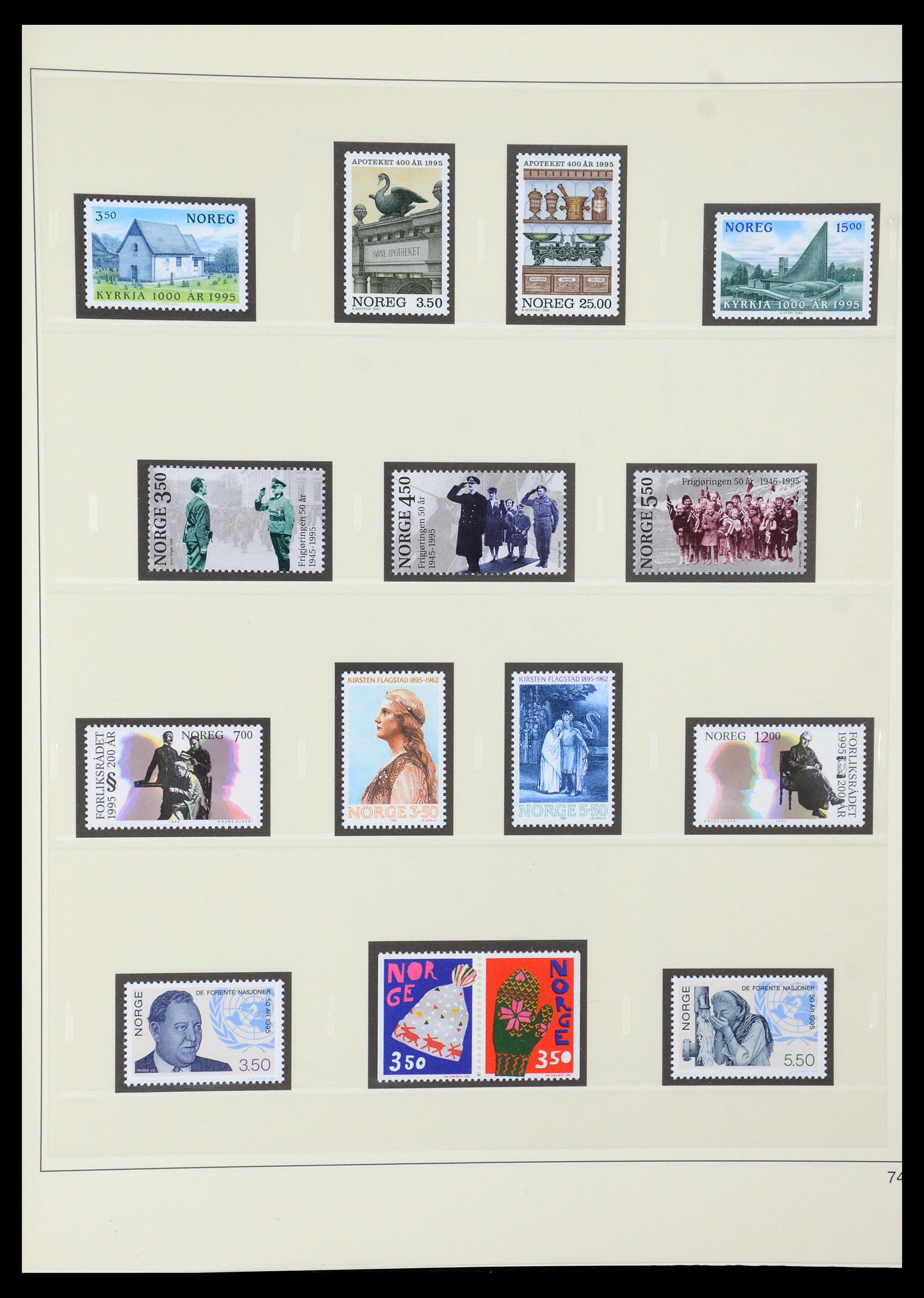 35309 088 - Postzegelverzameling 35309 Noorwegen 1945-1998.