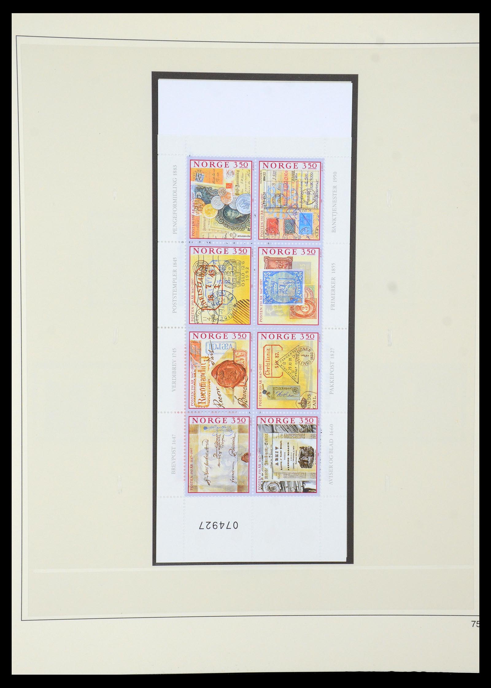 35309 089 - Postzegelverzameling 35309 Noorwegen 1945-1998.