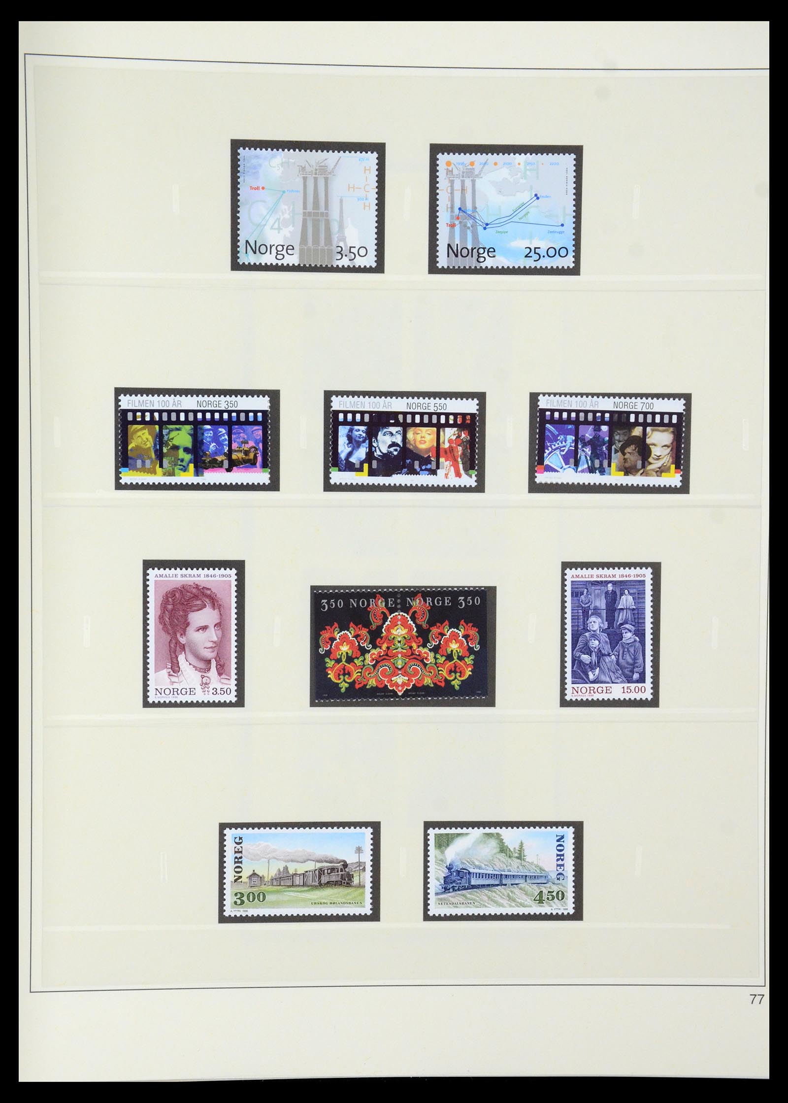 35309 091 - Postzegelverzameling 35309 Noorwegen 1945-1998.
