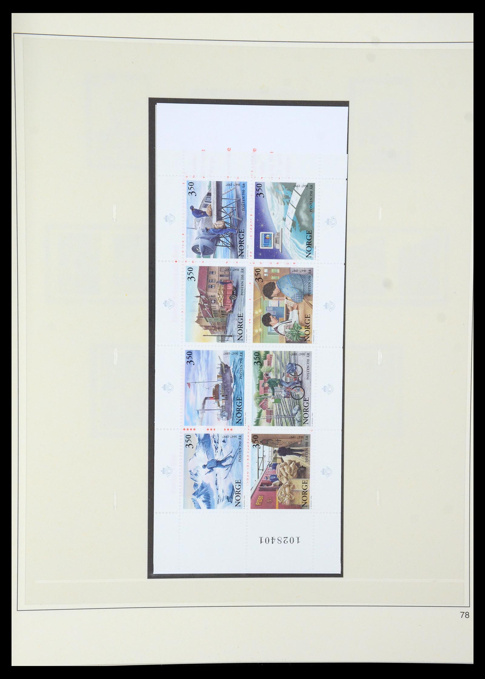 35309 092 - Postzegelverzameling 35309 Noorwegen 1945-1998.