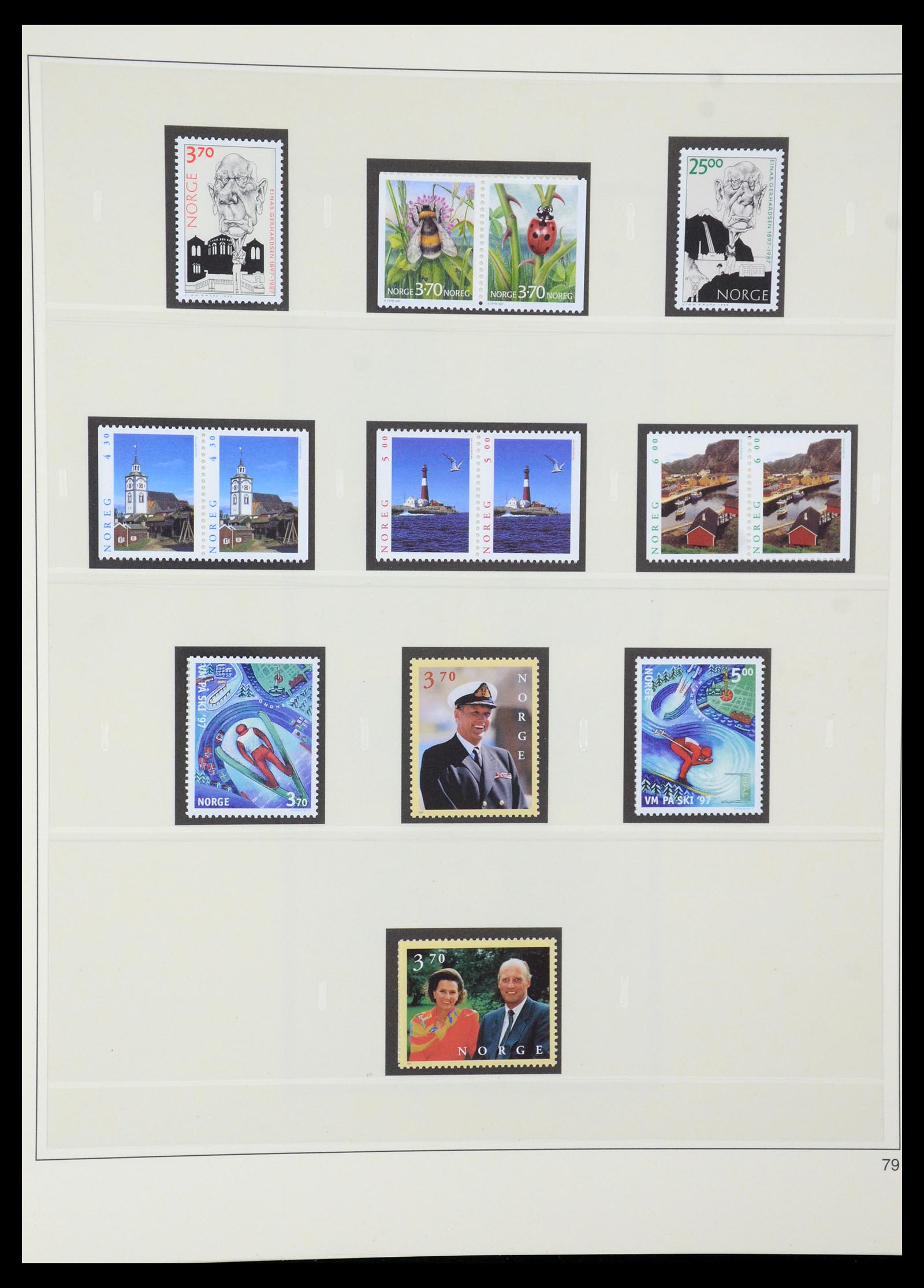 35309 093 - Postzegelverzameling 35309 Noorwegen 1945-1998.