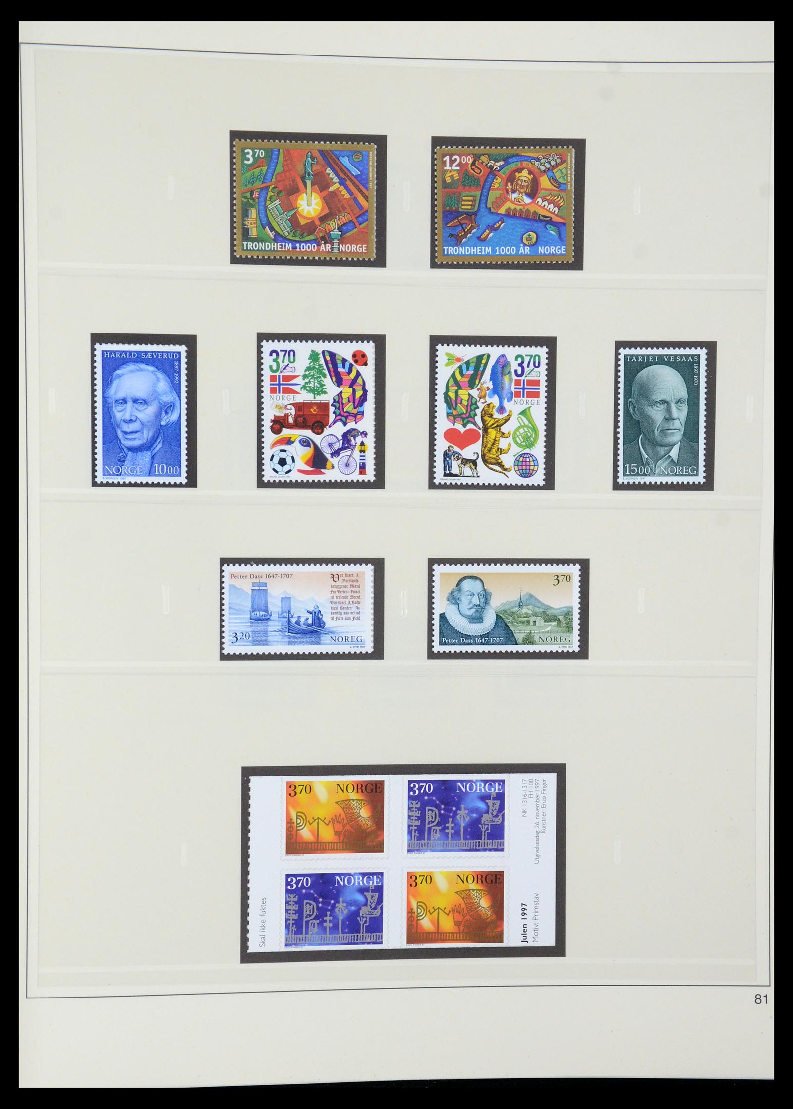 35309 095 - Postzegelverzameling 35309 Noorwegen 1945-1998.