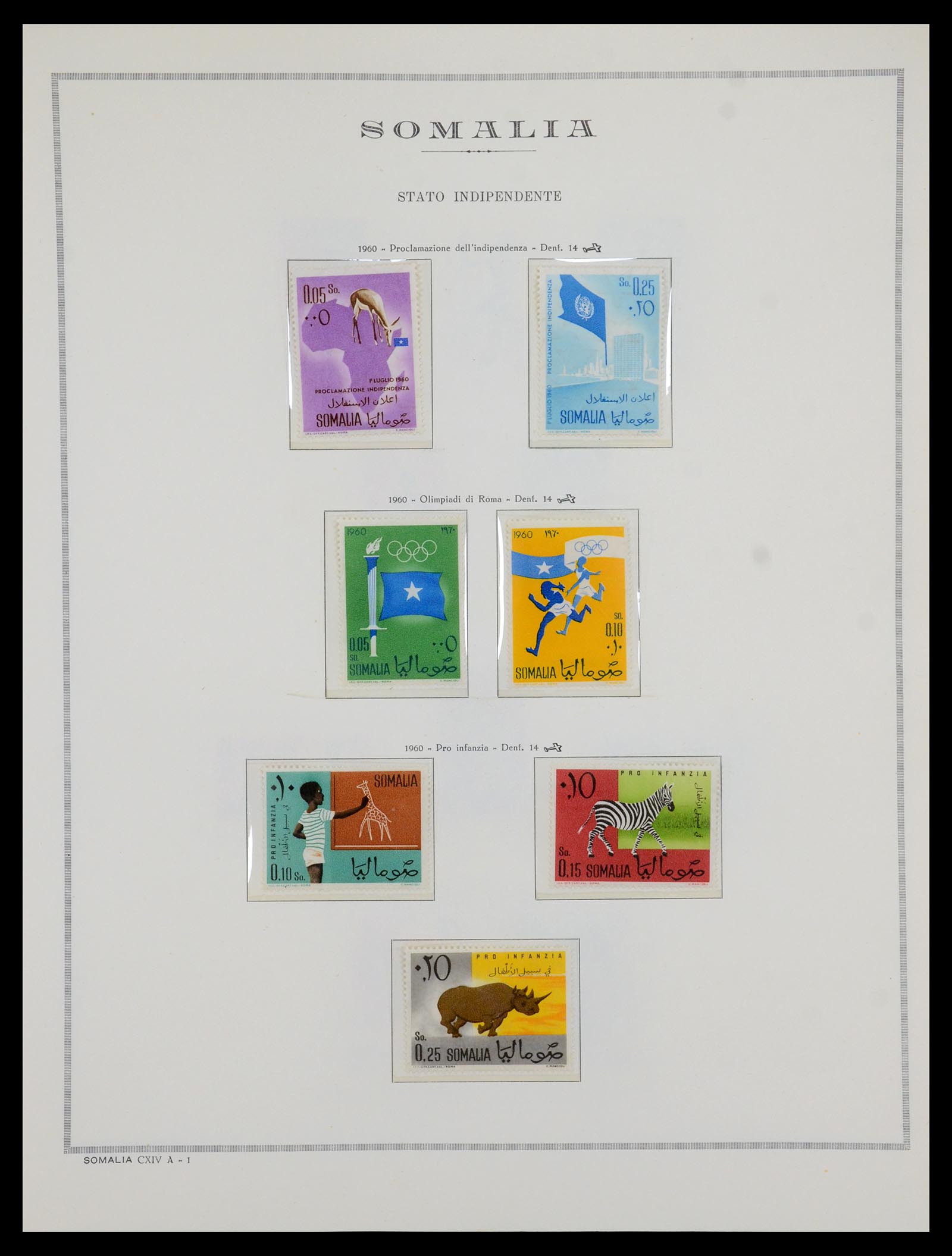 35314 002 - Postzegelverzameling 35314 Libië en Somalië 1952-1982.
