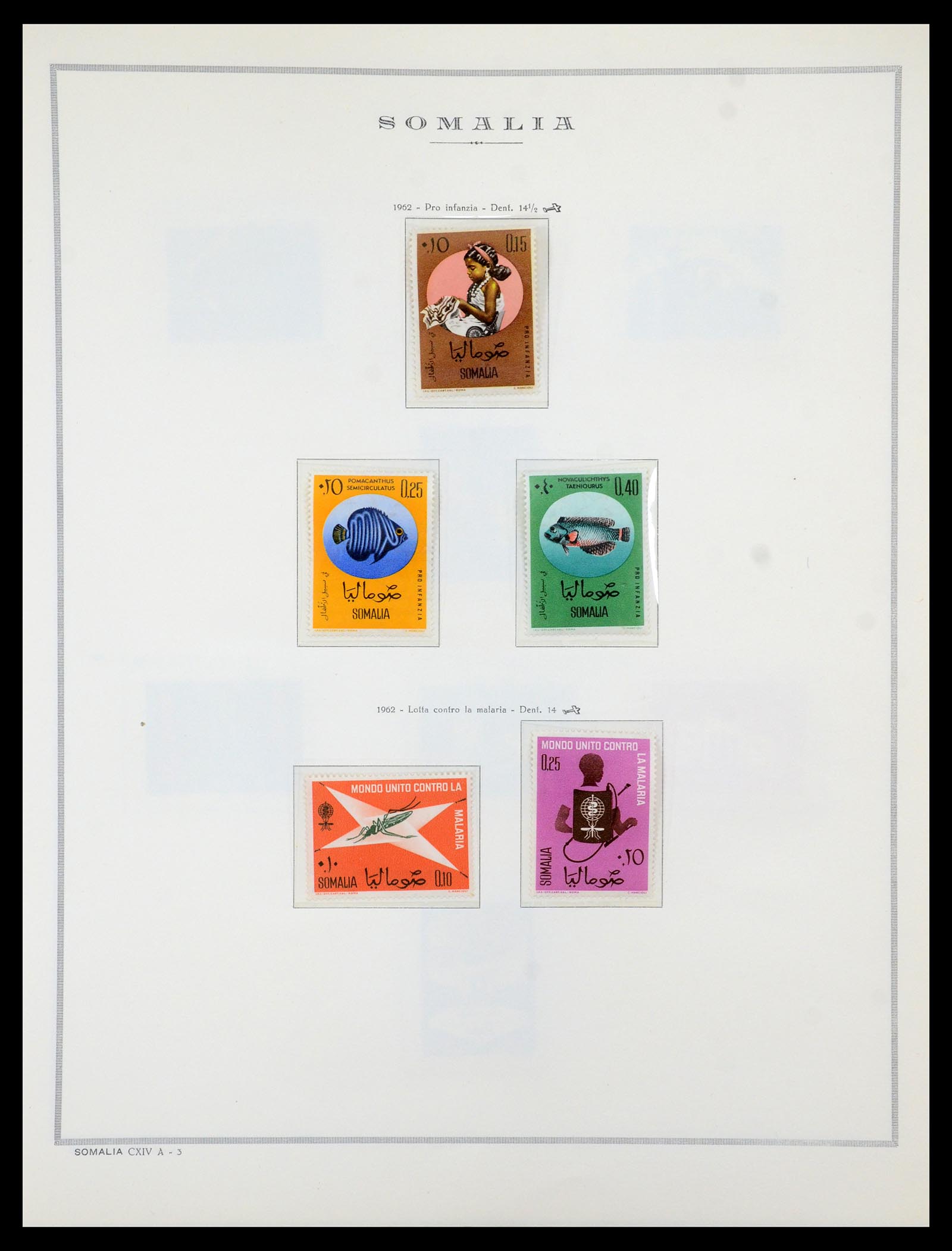35314 004 - Postzegelverzameling 35314 Libië en Somalië 1952-1982.