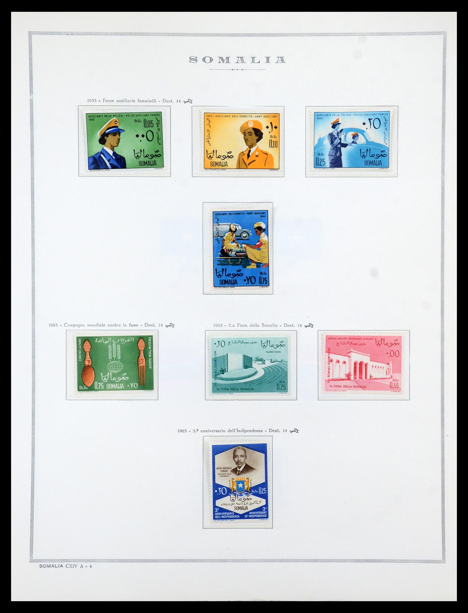 35314 005 - Postzegelverzameling 35314 Libië en Somalië 1952-1982.