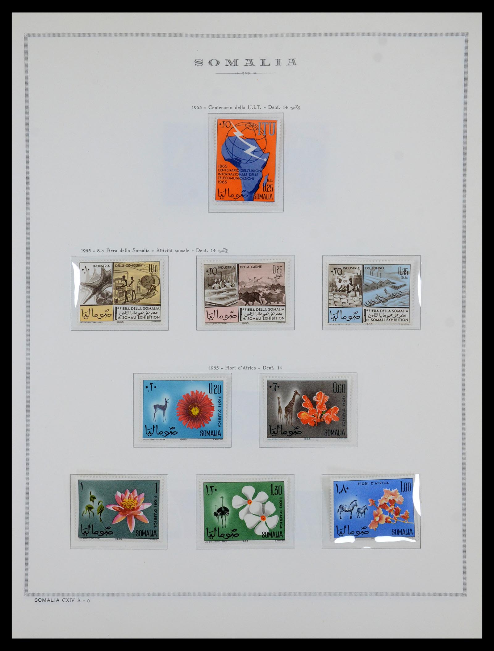 35314 007 - Postzegelverzameling 35314 Libië en Somalië 1952-1982.