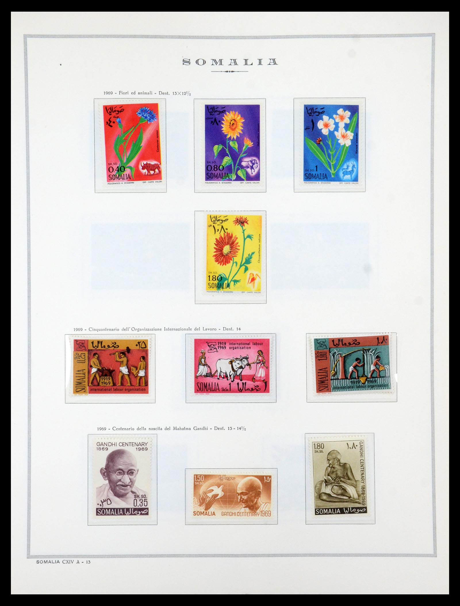 35314 014 - Postzegelverzameling 35314 Libië en Somalië 1952-1982.