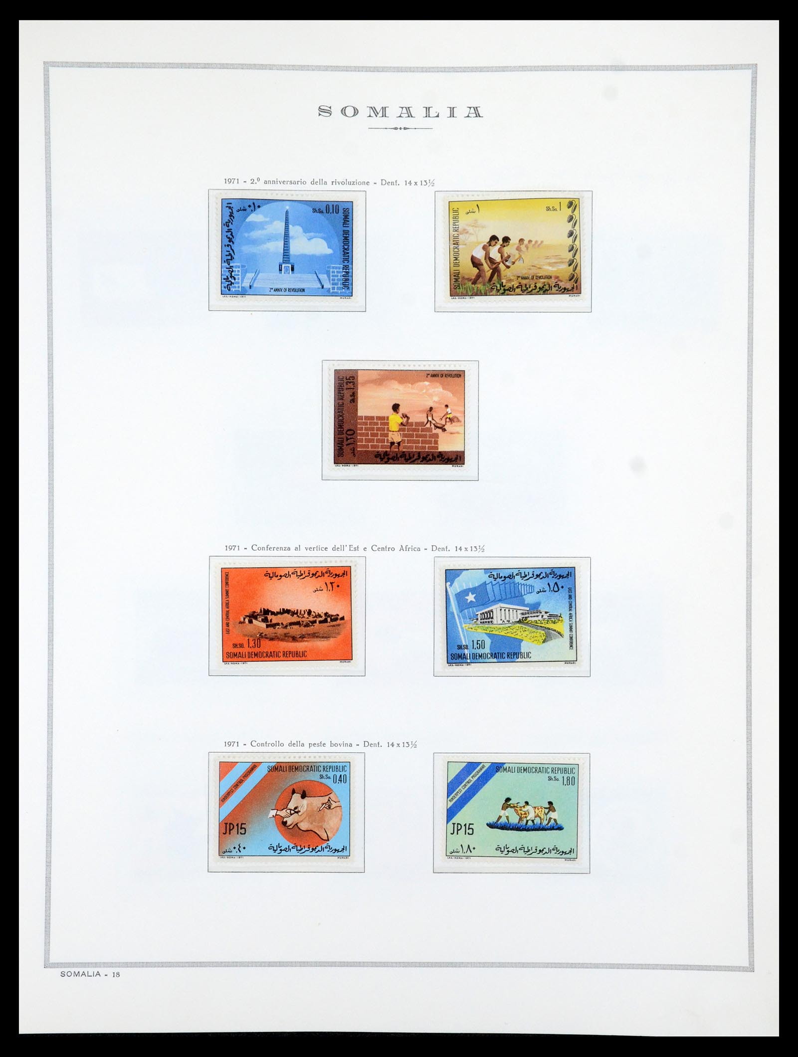 35314 019 - Postzegelverzameling 35314 Libië en Somalië 1952-1982.