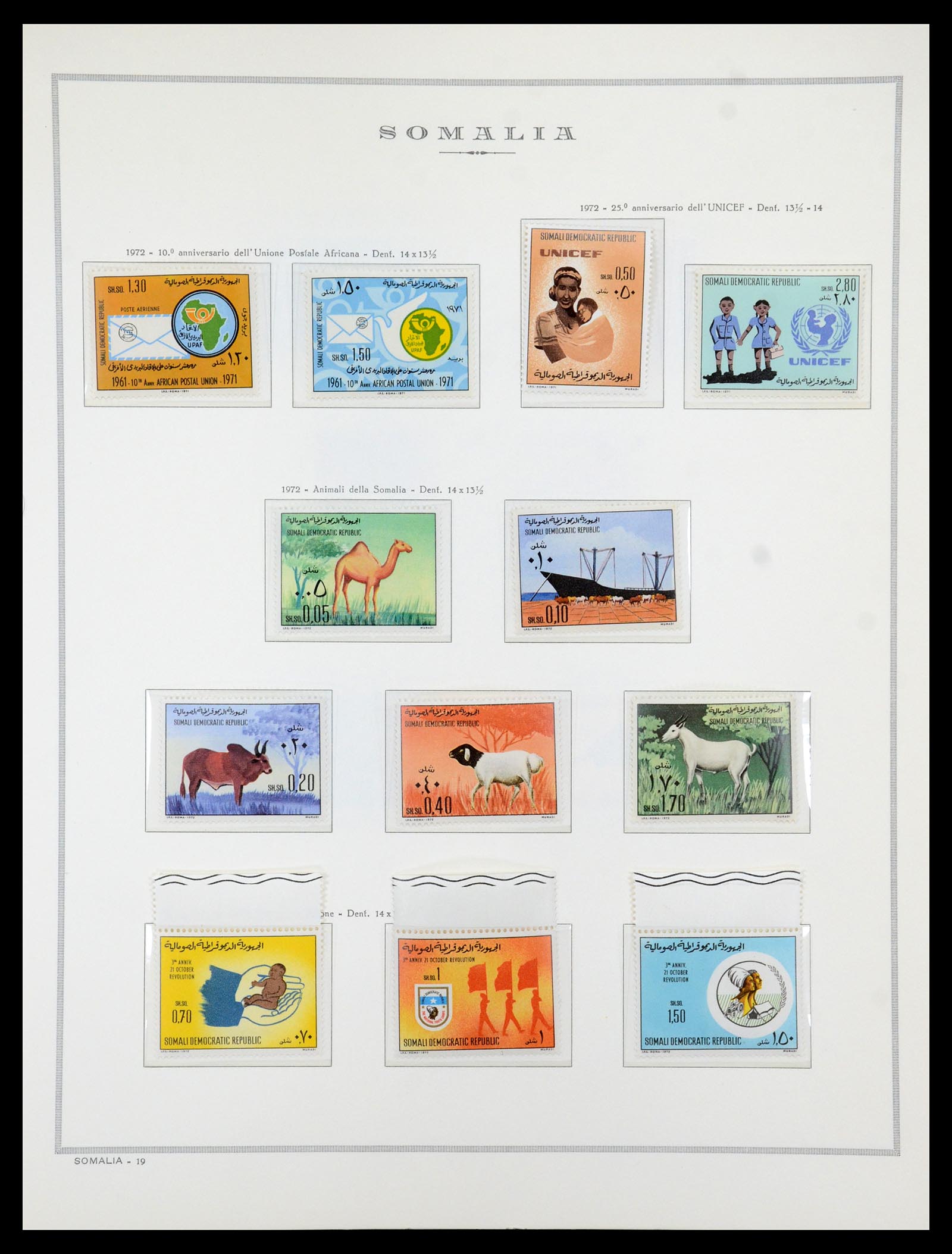 35314 020 - Postzegelverzameling 35314 Libië en Somalië 1952-1982.