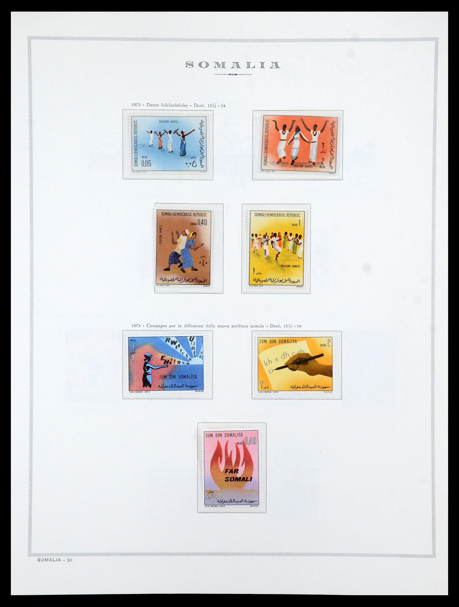 35314 021 - Postzegelverzameling 35314 Libië en Somalië 1952-1982.