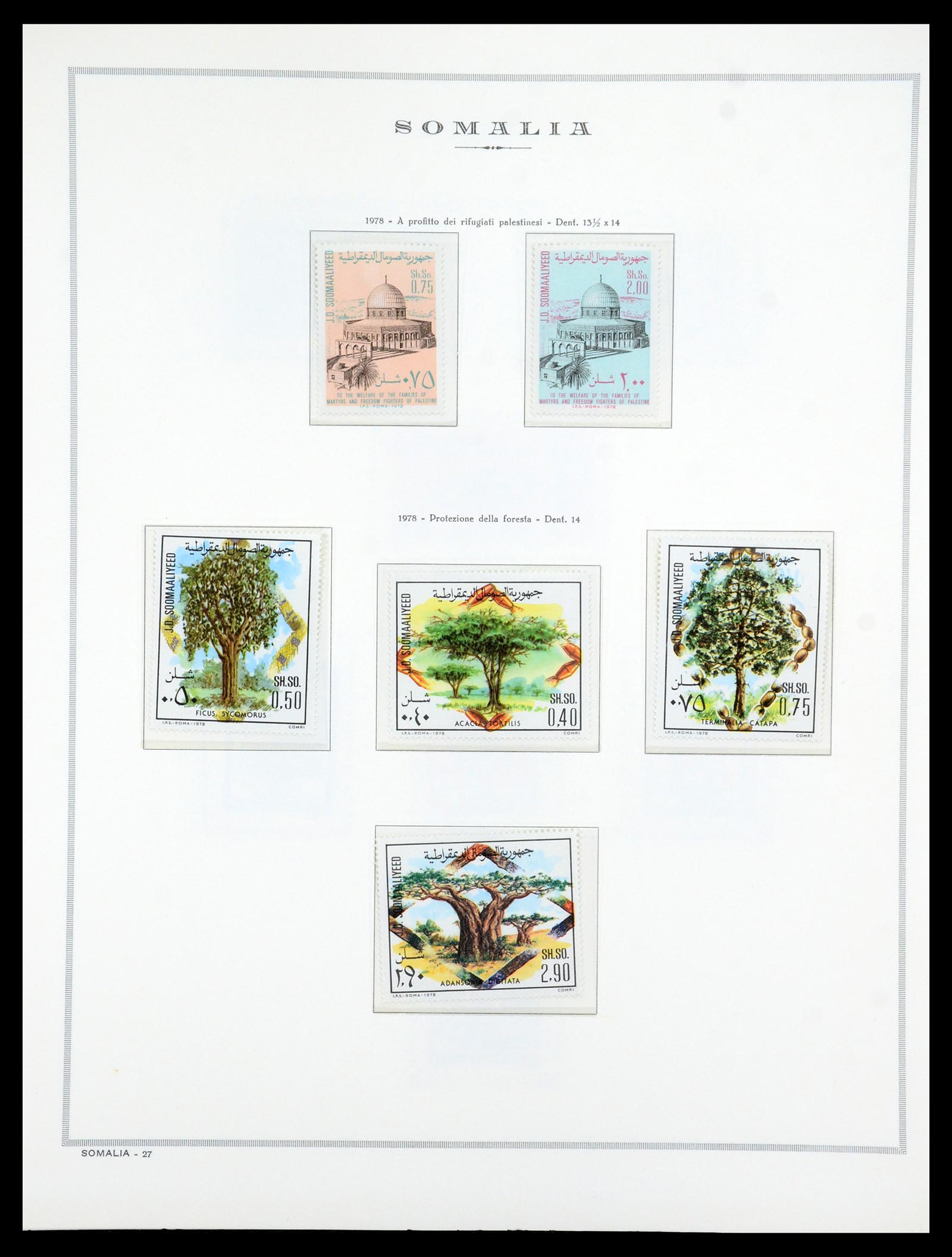 35314 028 - Postzegelverzameling 35314 Libië en Somalië 1952-1982.