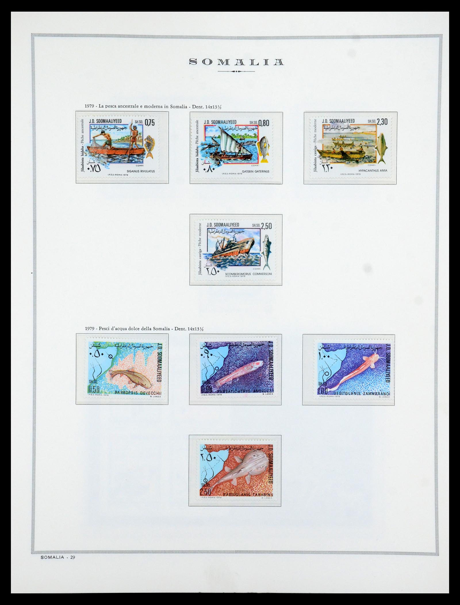 35314 030 - Postzegelverzameling 35314 Libië en Somalië 1952-1982.
