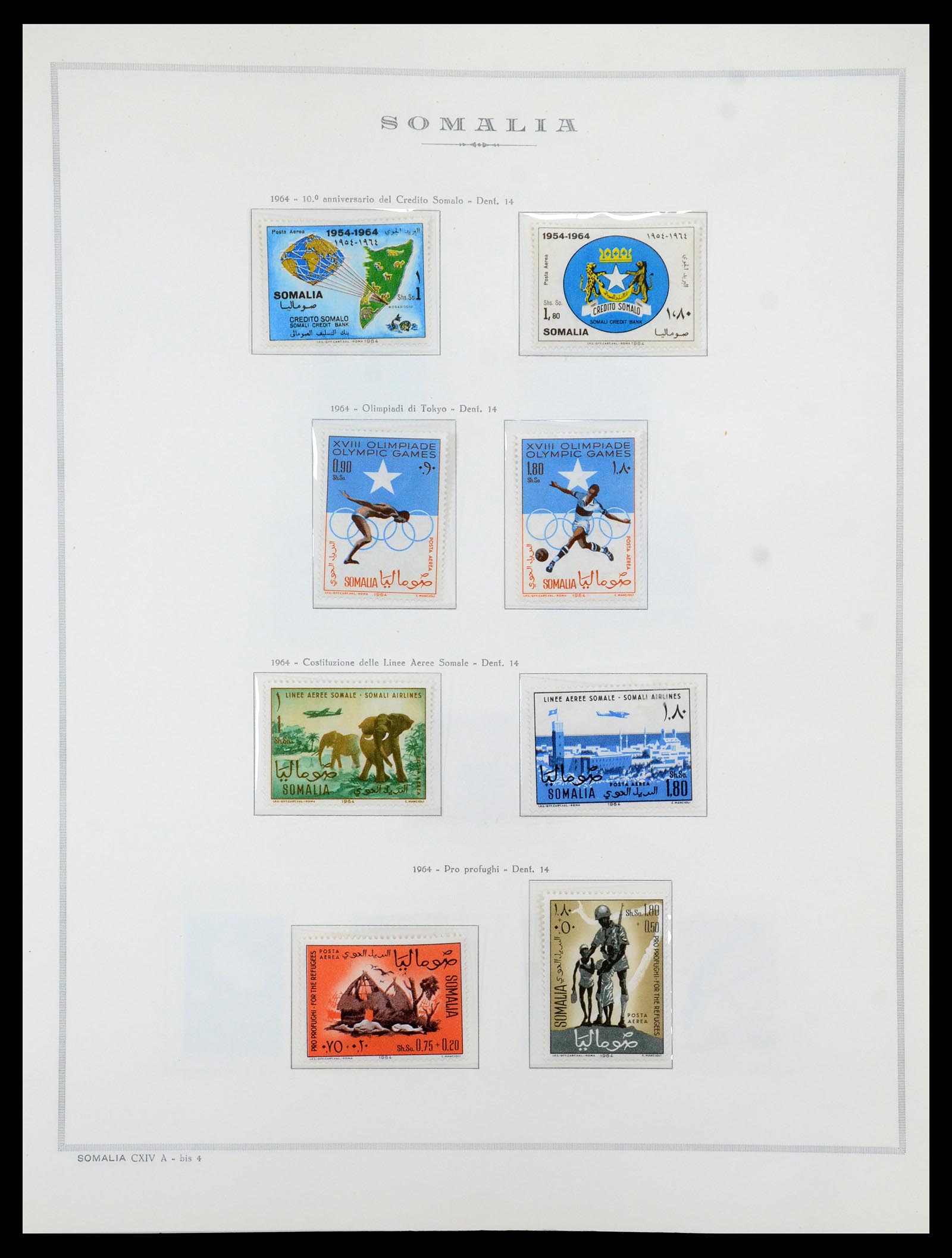 35314 040 - Postzegelverzameling 35314 Libië en Somalië 1952-1982.