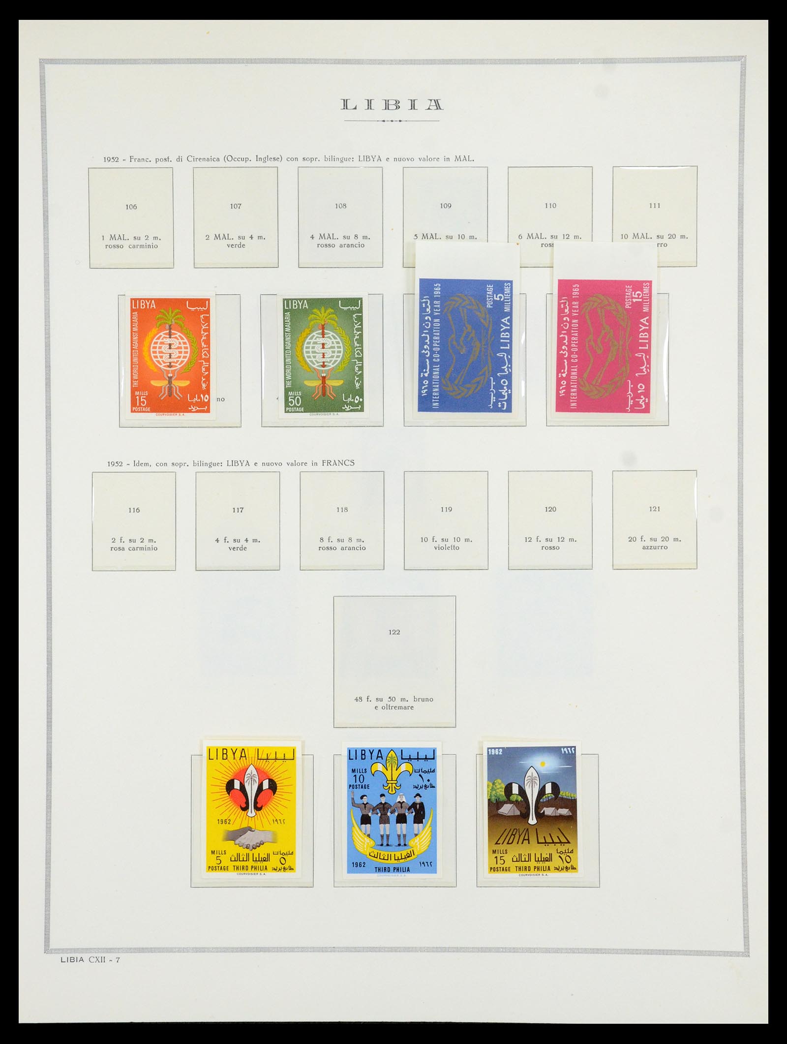 35314 051 - Postzegelverzameling 35314 Libië en Somalië 1952-1982.