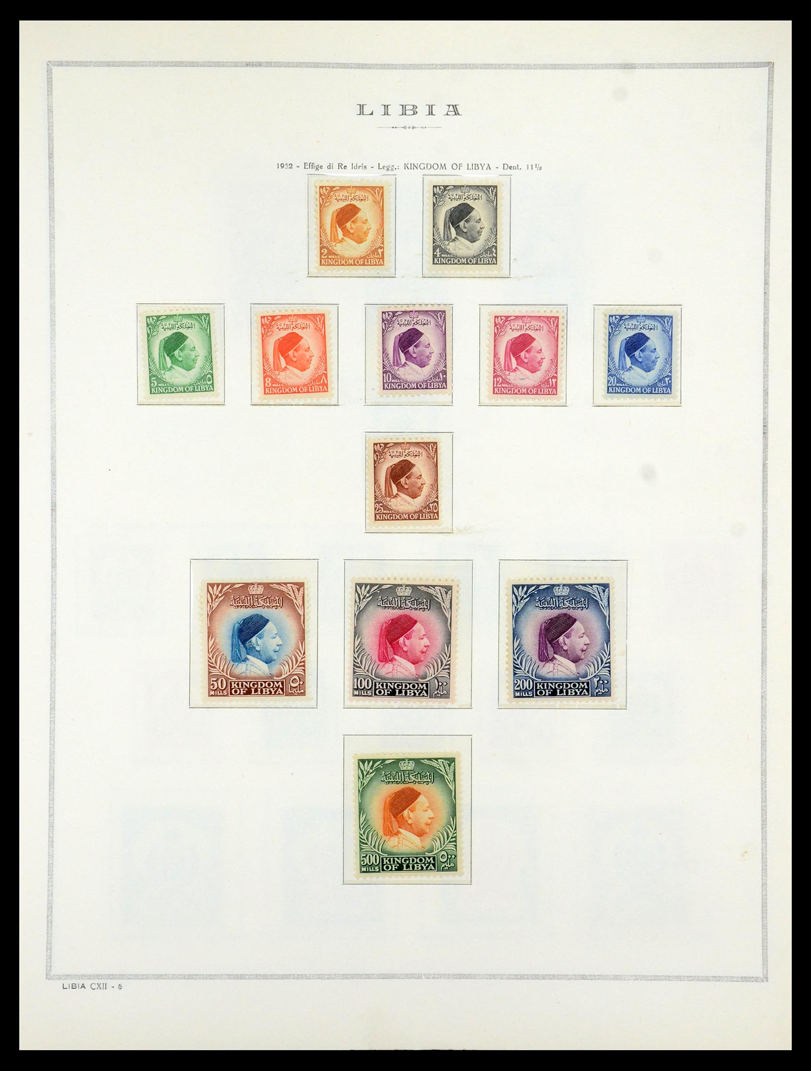 35314 052 - Postzegelverzameling 35314 Libië en Somalië 1952-1982.