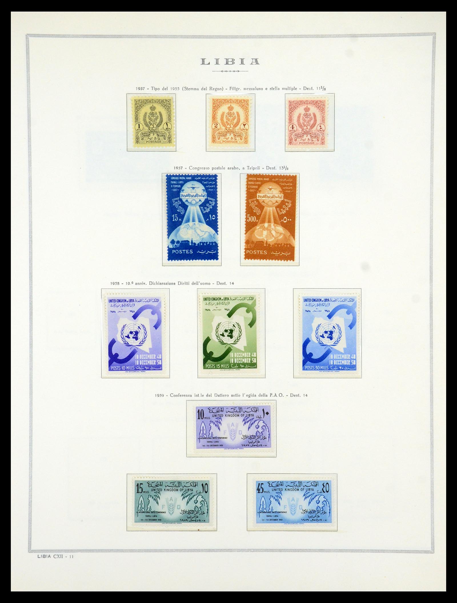 35314 055 - Postzegelverzameling 35314 Libië en Somalië 1952-1982.