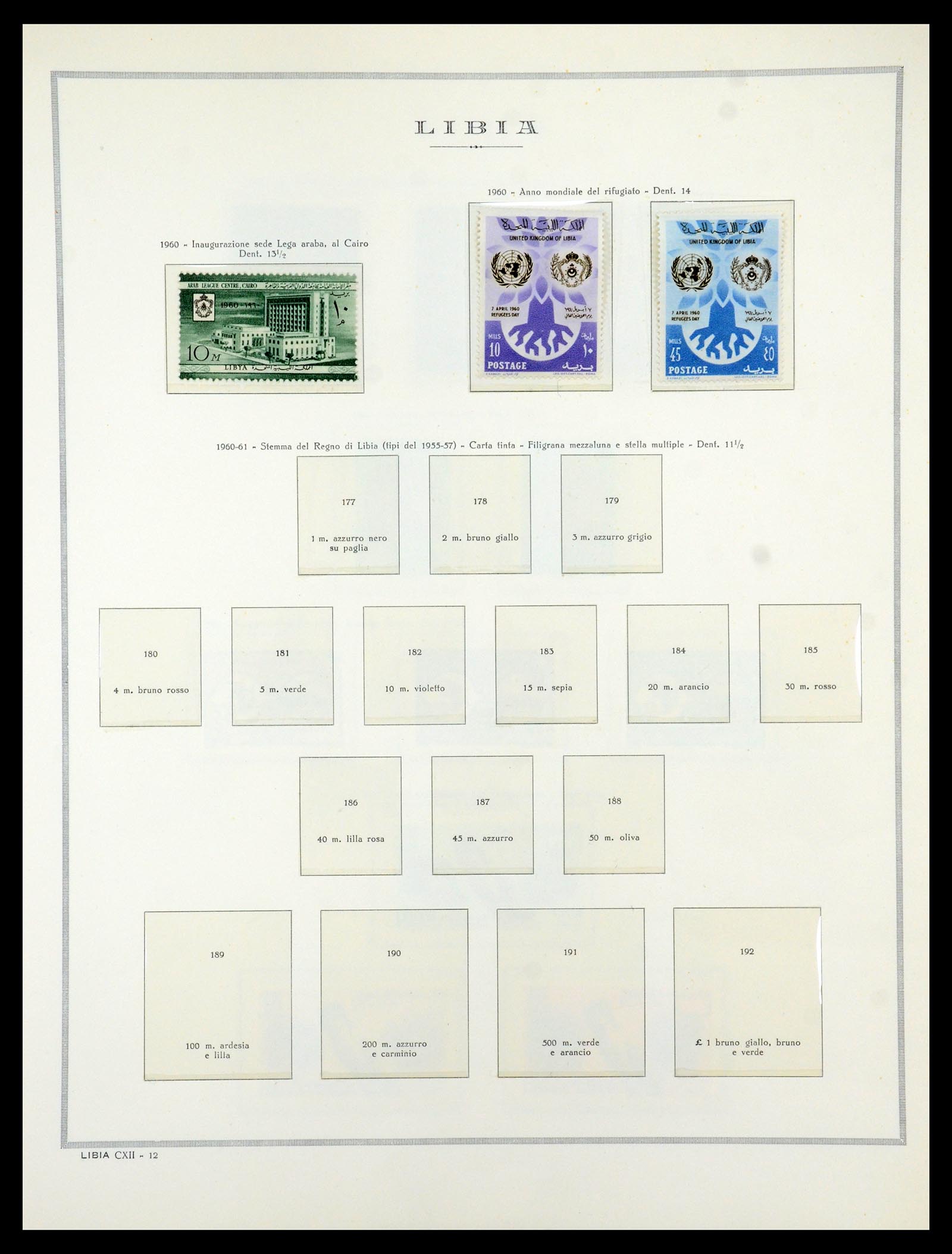 35314 056 - Postzegelverzameling 35314 Libië en Somalië 1952-1982.