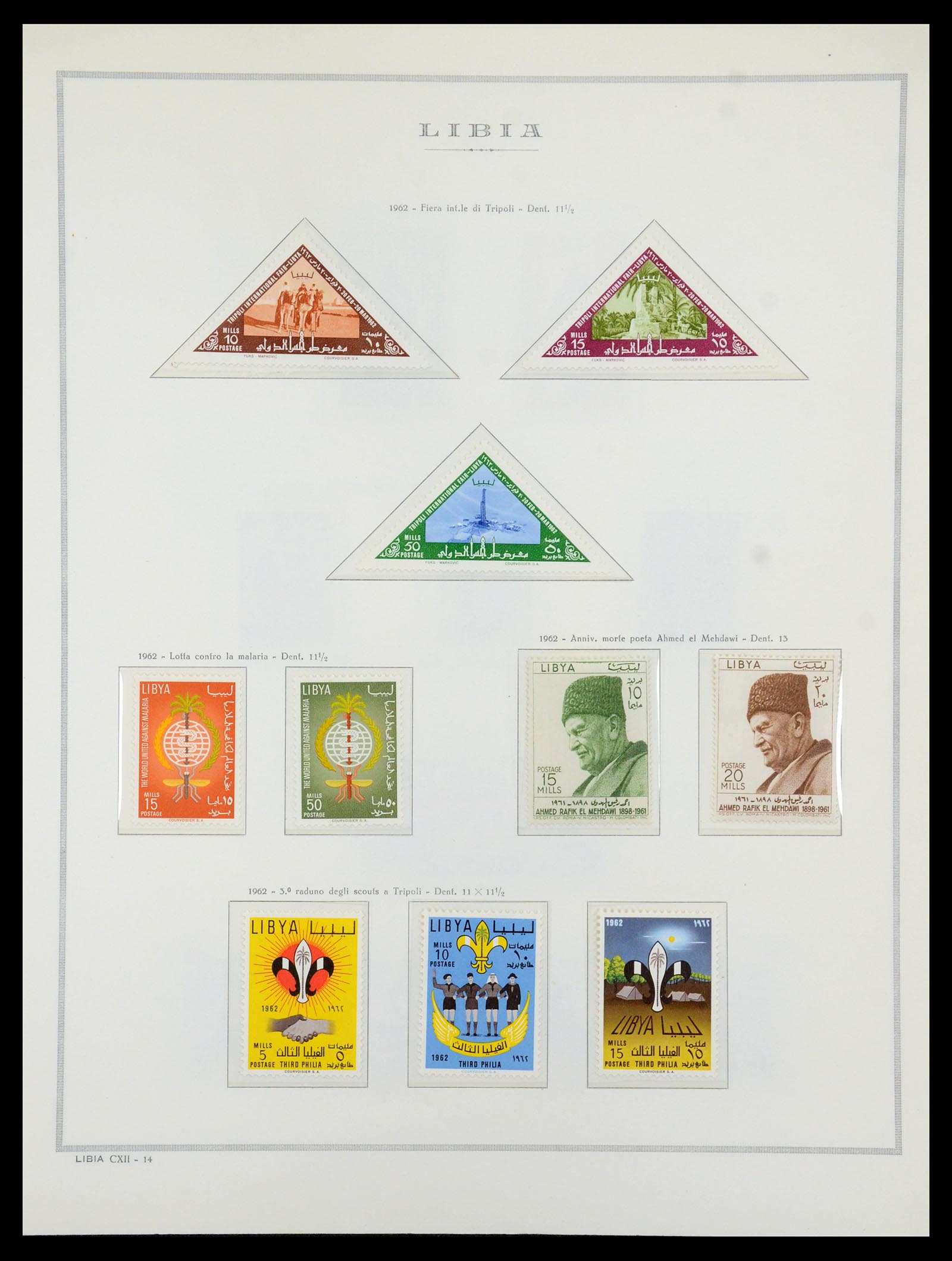 35314 058 - Postzegelverzameling 35314 Libië en Somalië 1952-1982.