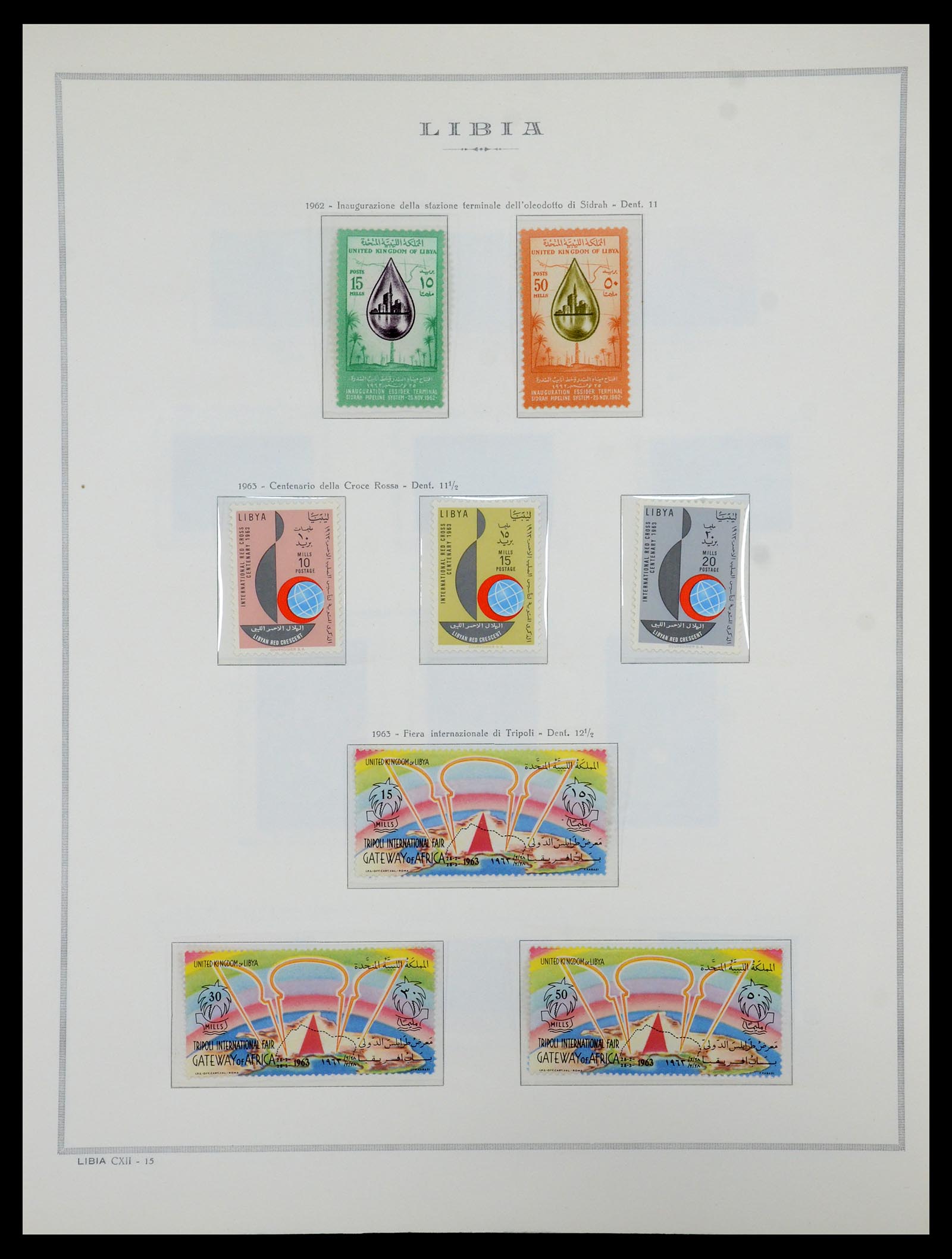 35314 059 - Postzegelverzameling 35314 Libië en Somalië 1952-1982.