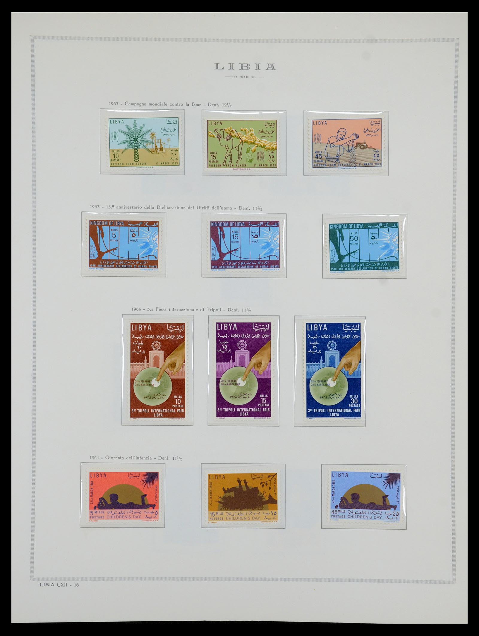 35314 060 - Postzegelverzameling 35314 Libië en Somalië 1952-1982.