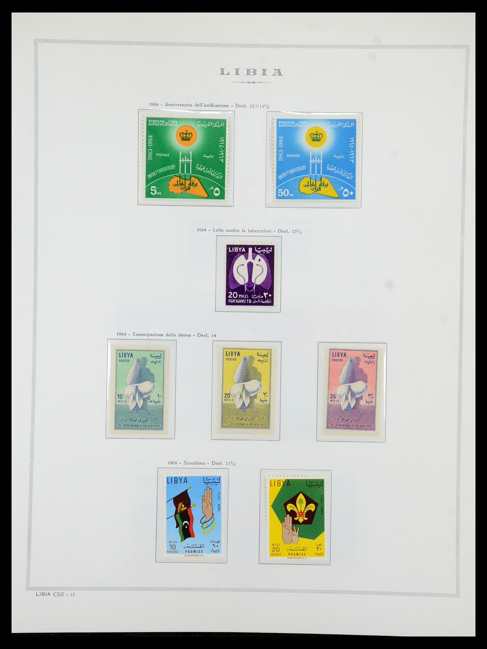 35314 061 - Postzegelverzameling 35314 Libië en Somalië 1952-1982.